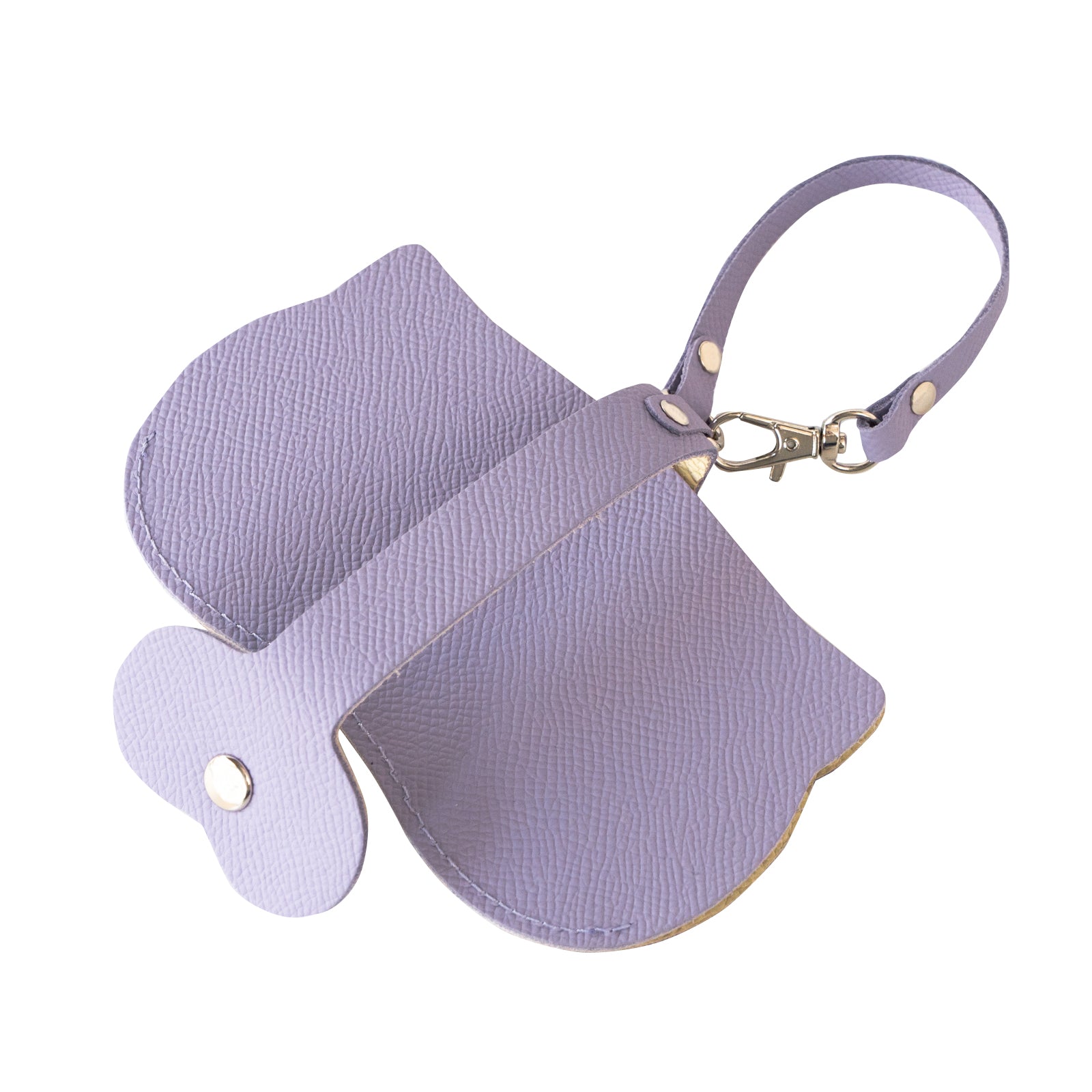 にゃんフェイス めがねケース キュイール・ミネルバ / ラベンダー