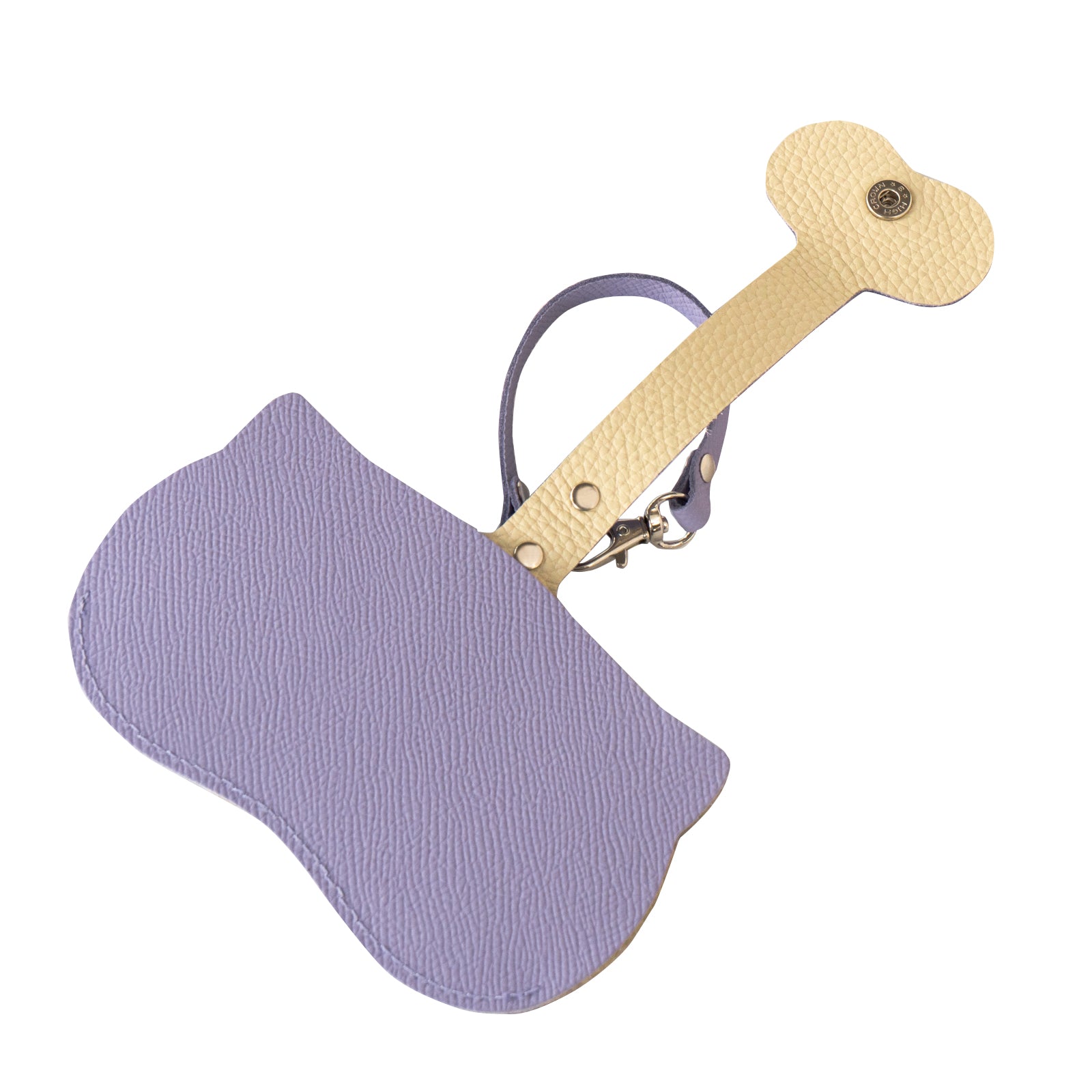 にゃんフェイス めがねケース キュイール・ミネルバ / ラベンダー