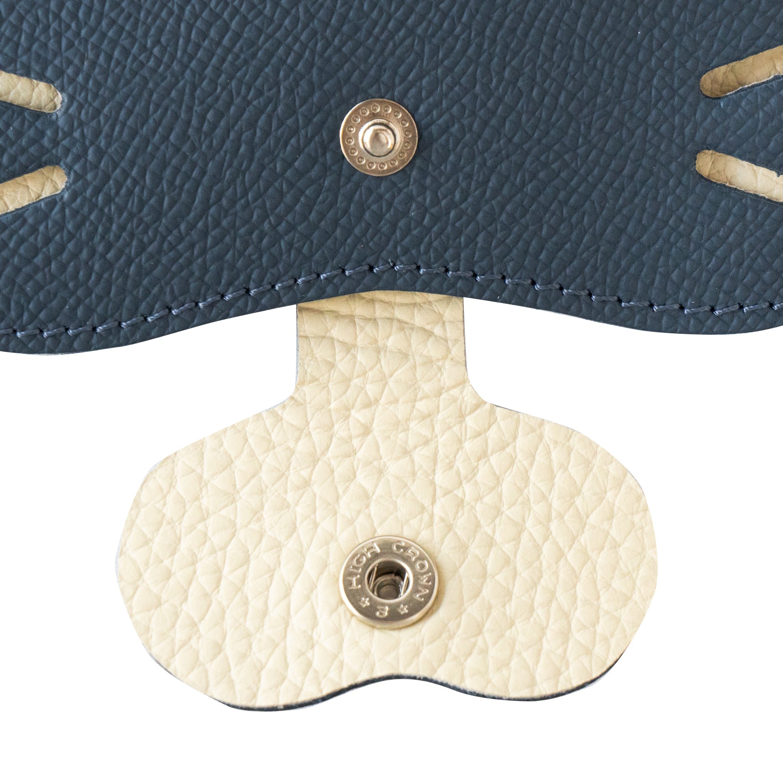 にゃんフェイス めがねケース キュイール・ミネルバ / ブルーフランス