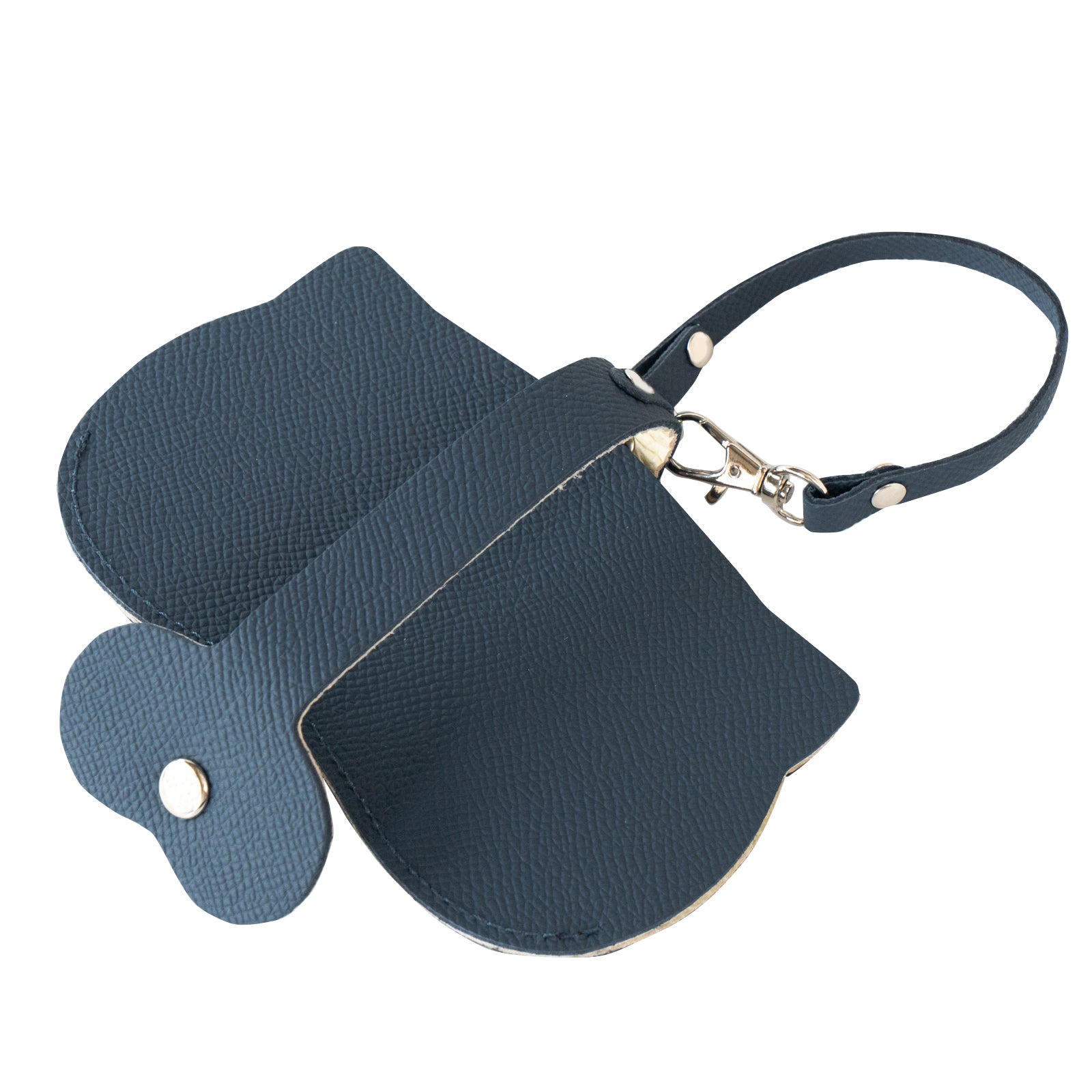 にゃんフェイス めがねケース キュイール・ミネルバ / ブルーフランス