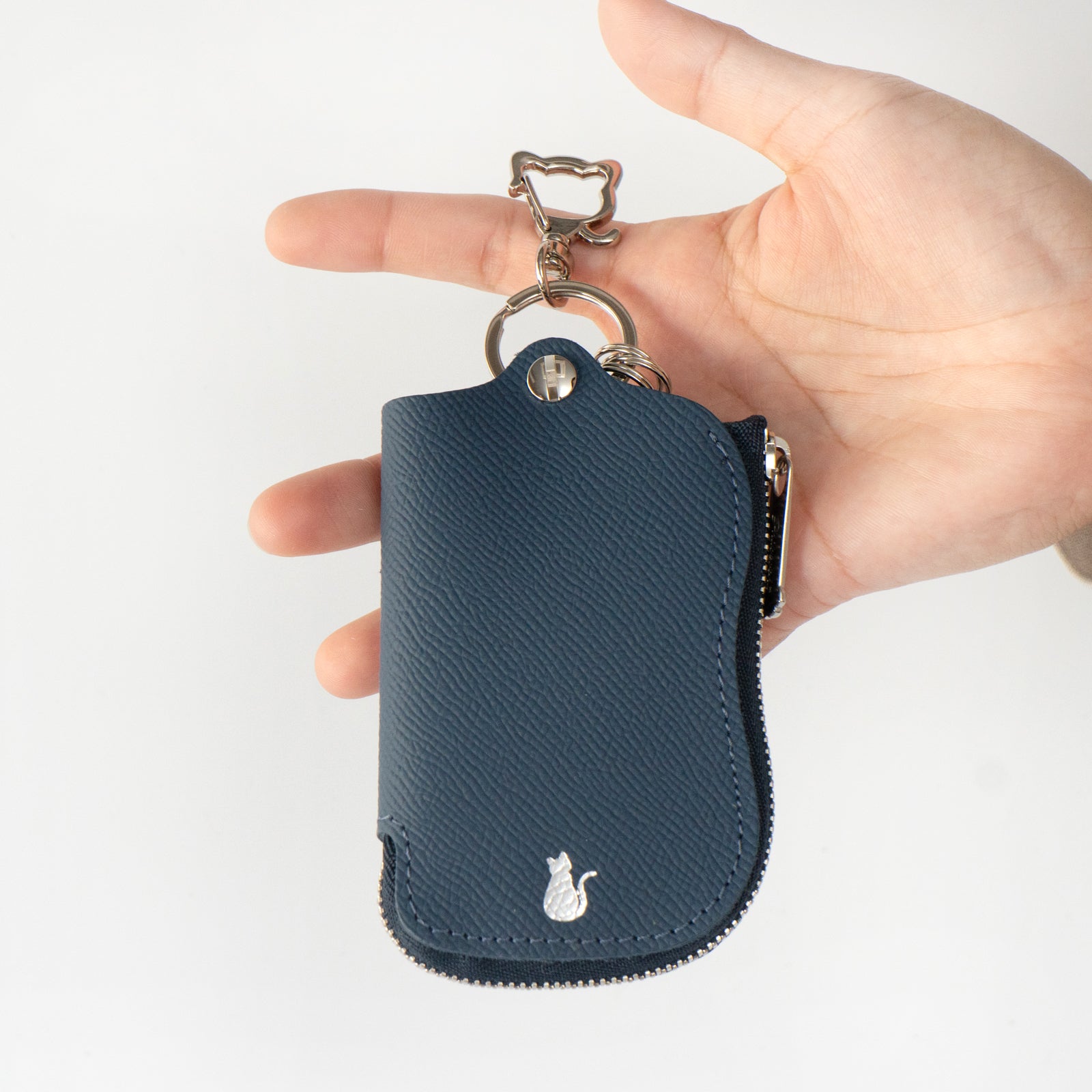 スマートキーケース キュイール・ミネルバ / ブルーフランス