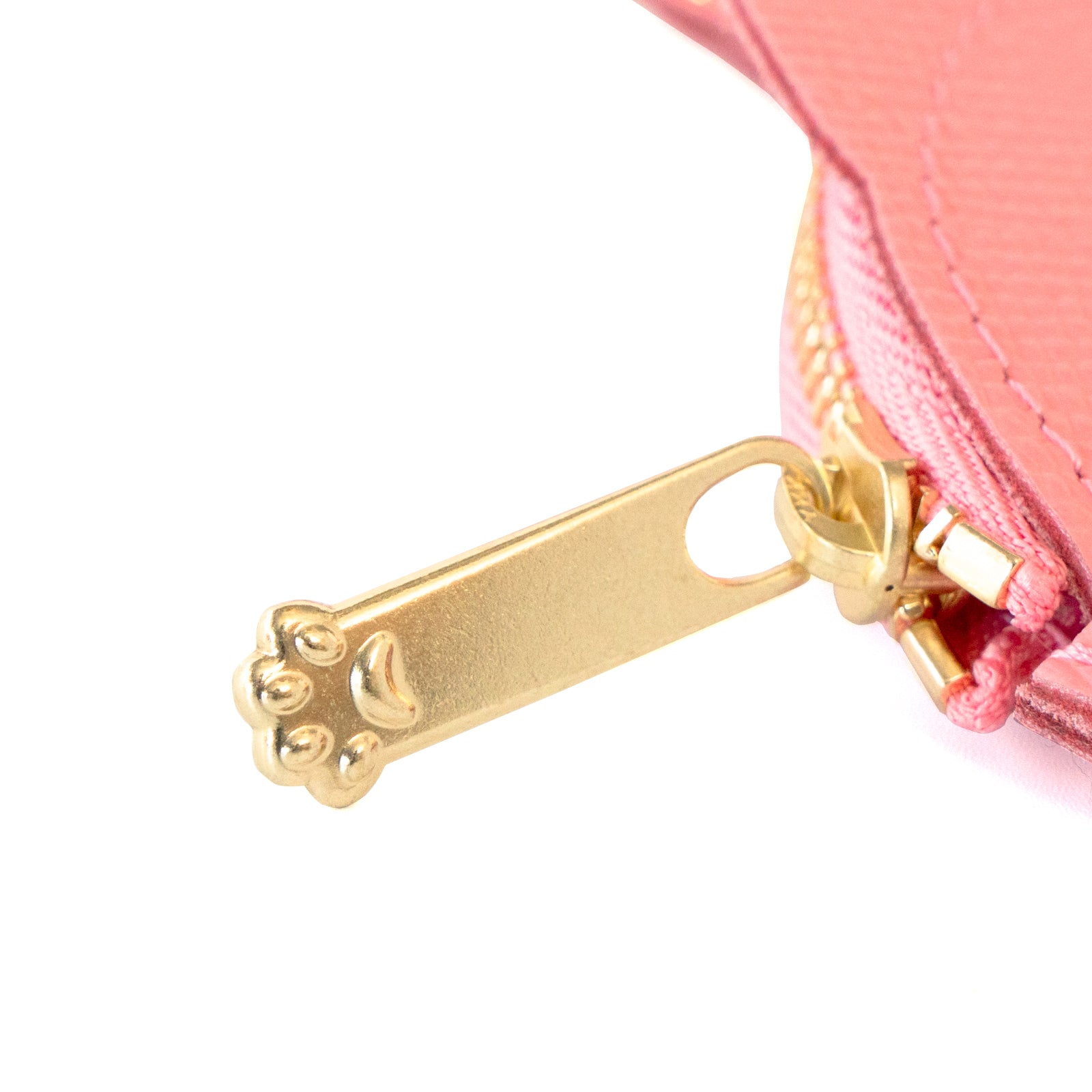 Nyan Face Coin Purse, Veau Epsom / Rose Confetti