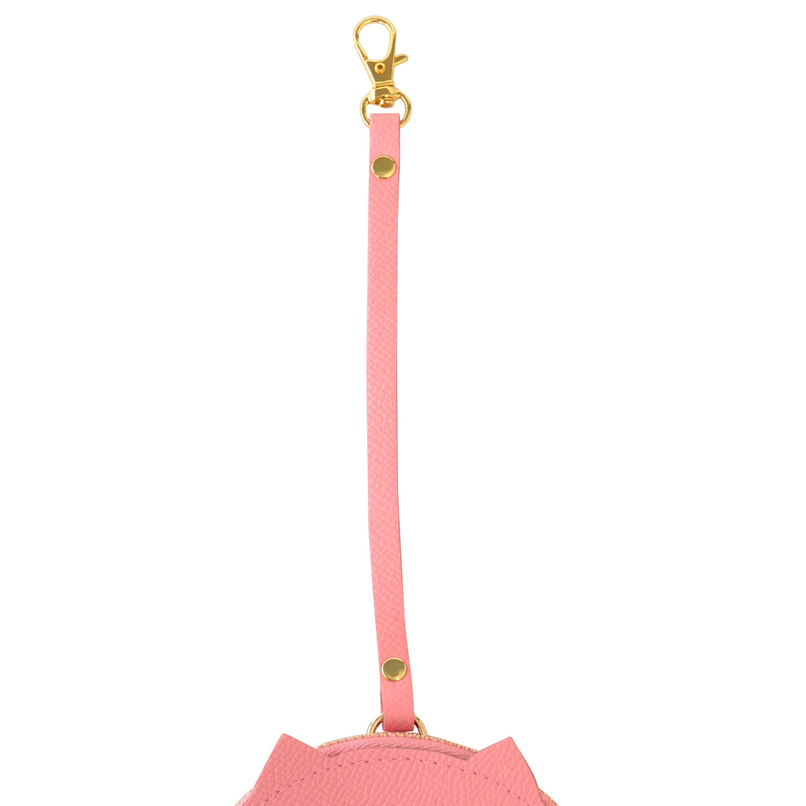 Nyan Face Coin Purse, Veau Epsom / Rose Confetti