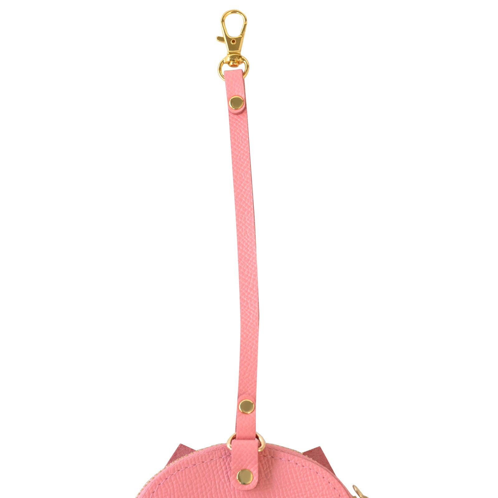 Nyan Face Coin Purse, Veau Epsom / Rose Confetti