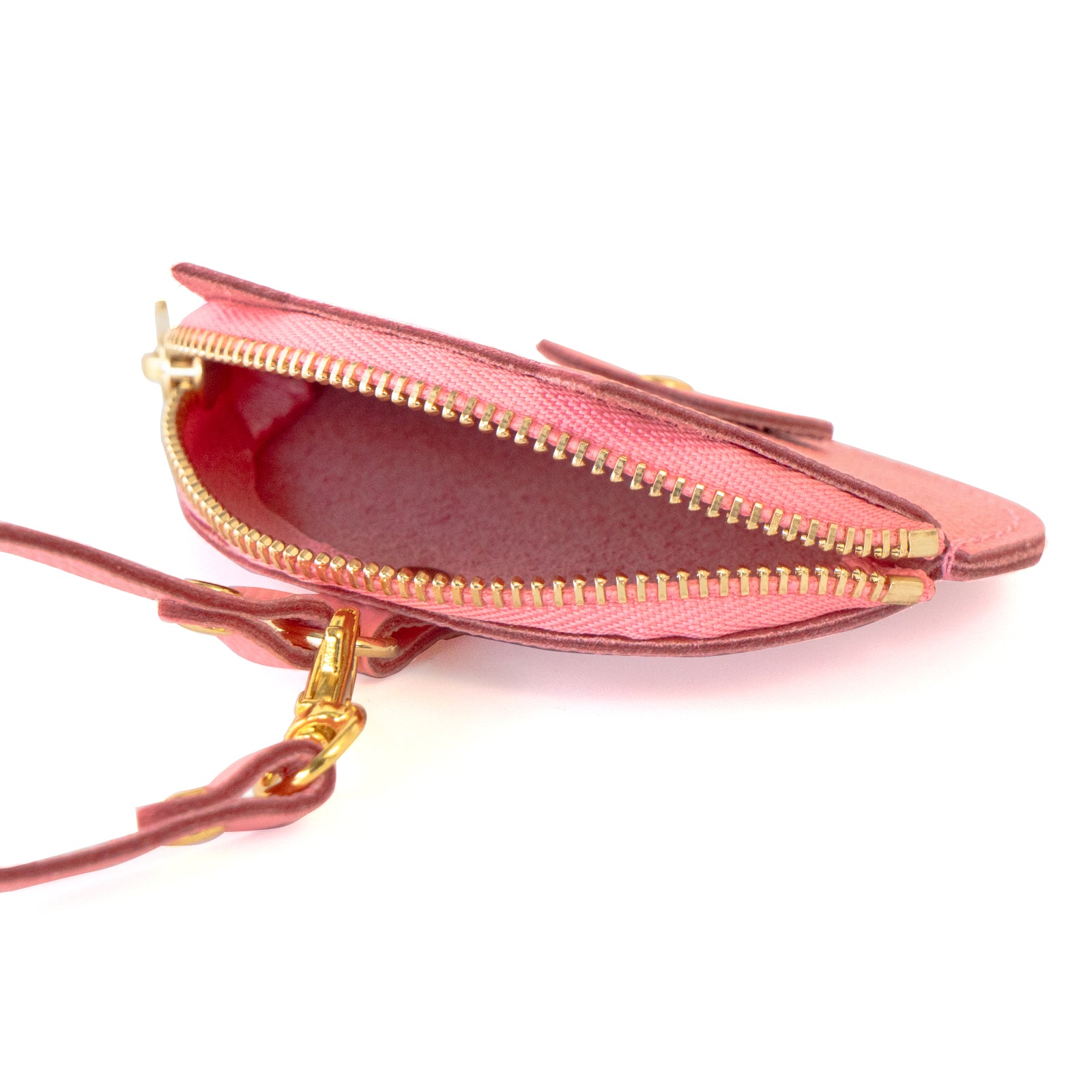Nyan Face Coin Purse, Veau Epsom / Rose Confetti