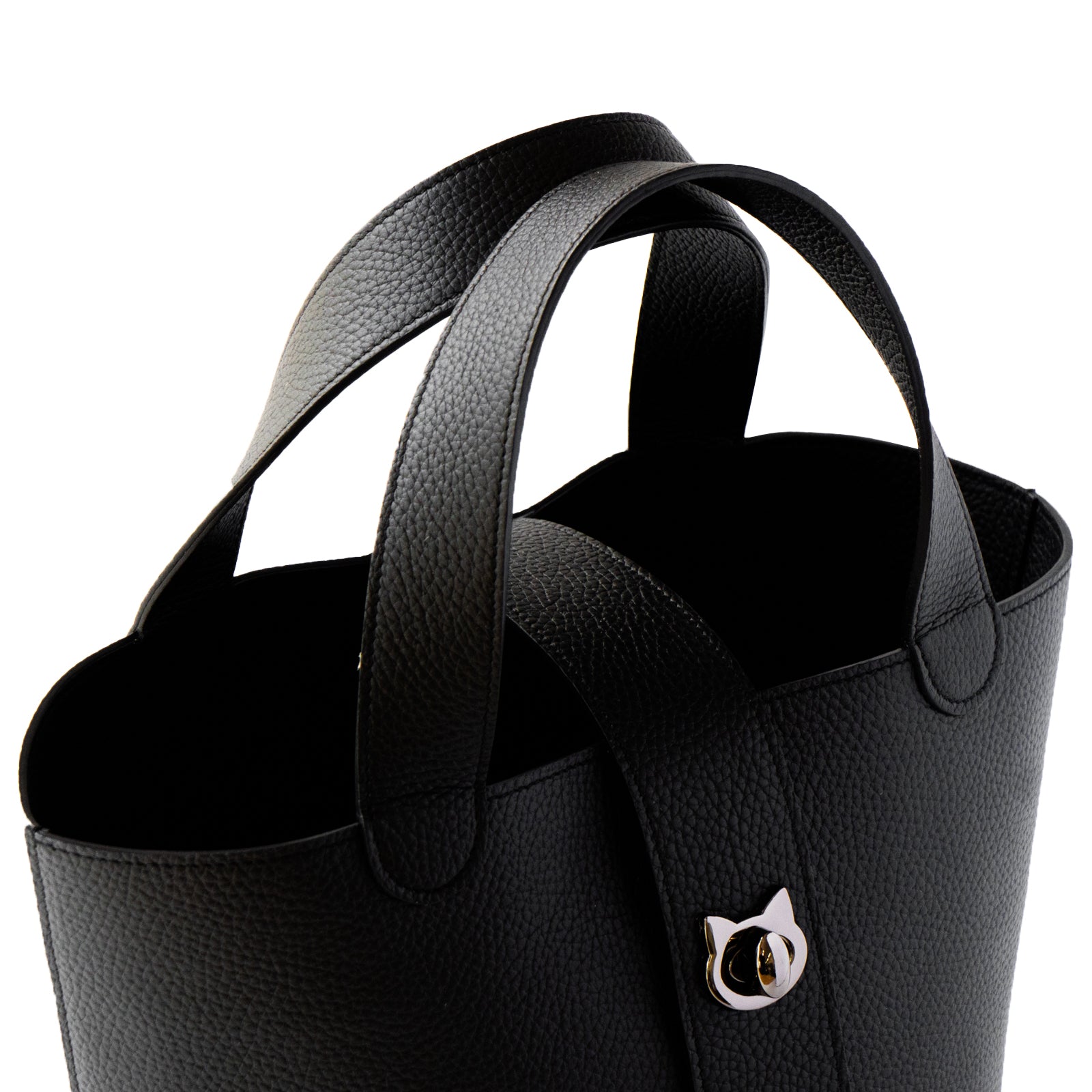 Baguette Bag PAW Cuir Mache / Black