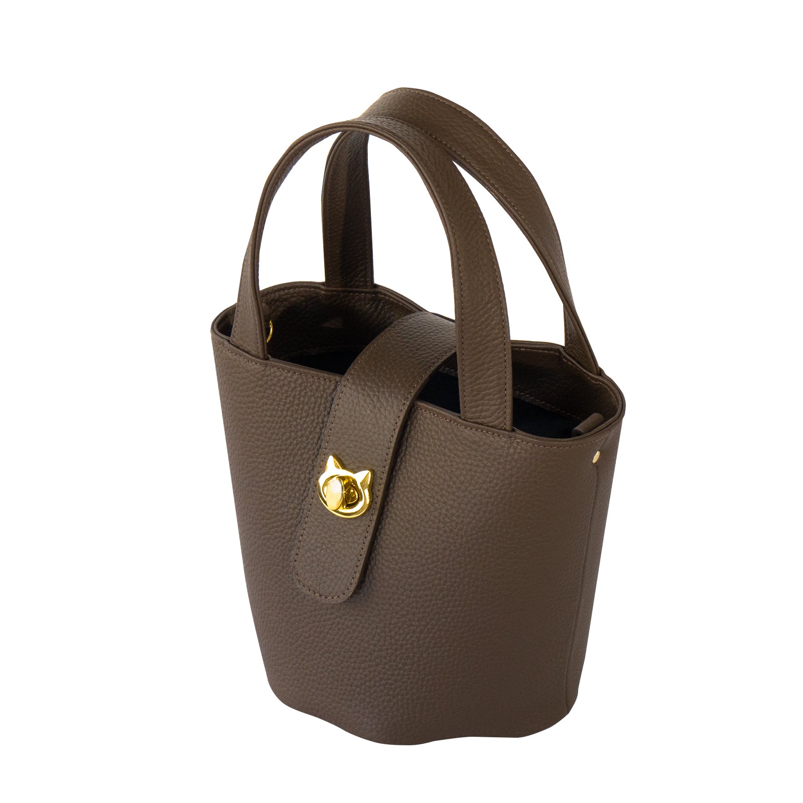 PAW Cuir Mache Mini Bag with Chain Shoulder Strap / Chocolate