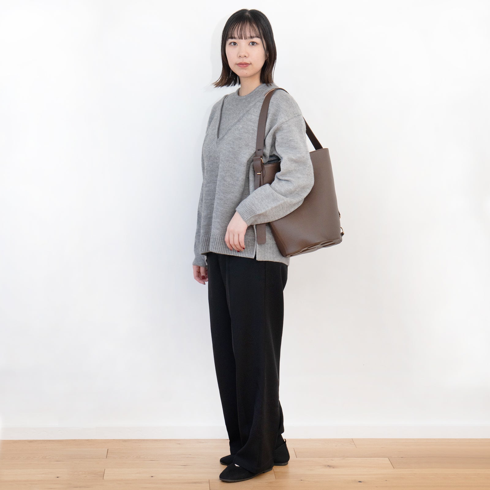 【1/30(金)〜2/14(土) 期間限定バレンタインSET 】3WAYバッグ PAW (パウ) キュイール・マッシュ / チョコ + ころにゃんチャーム ハート付き SET