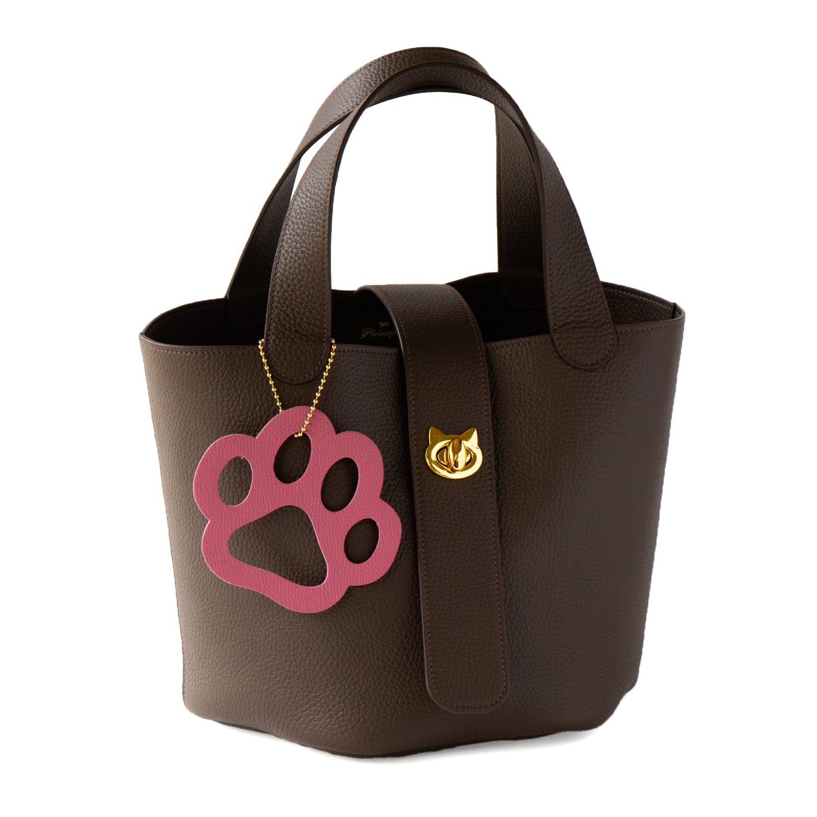 Big Paw Charm Cuir Minerva / Ash Rose