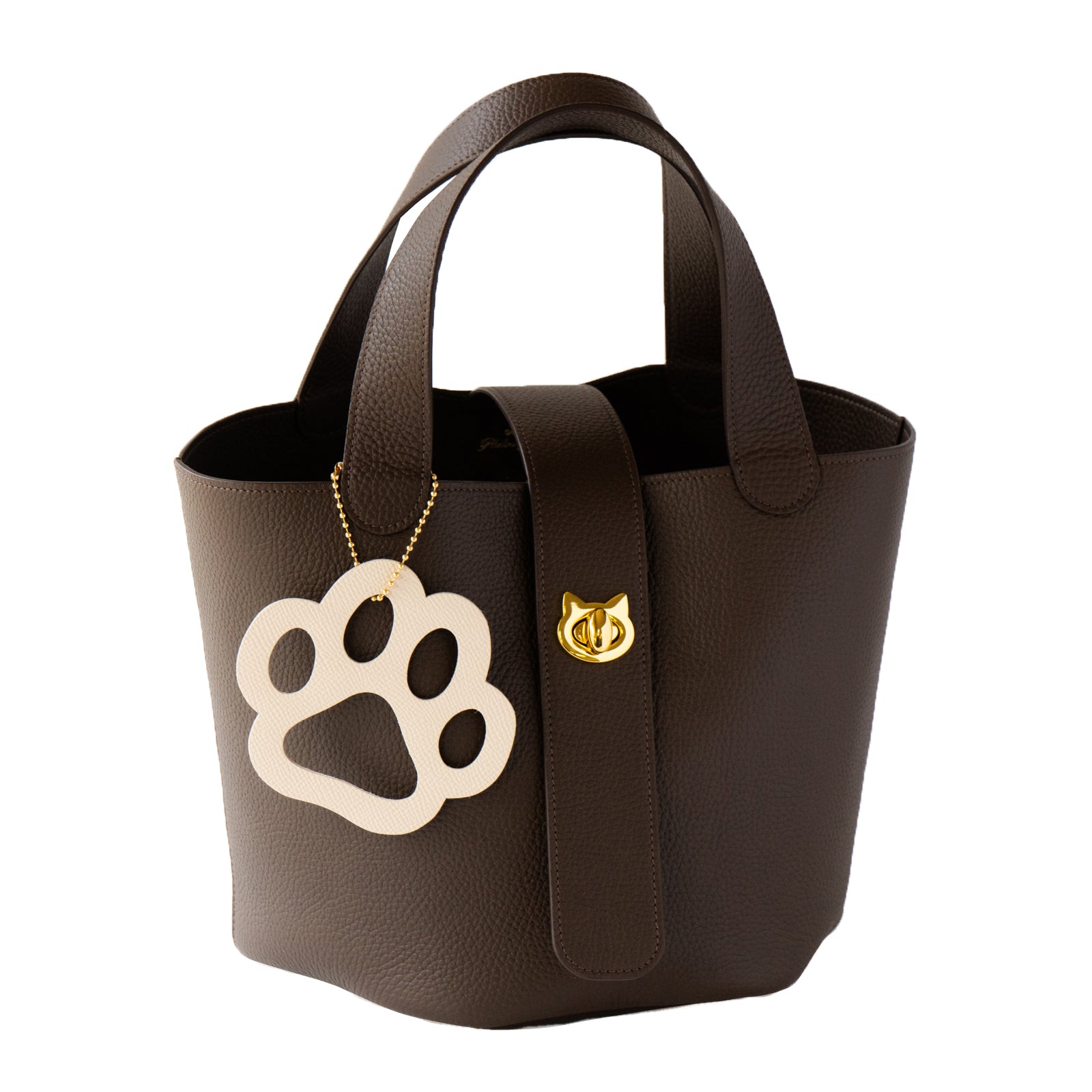 Big Paw Charm Cuir Minerva / Vanilla