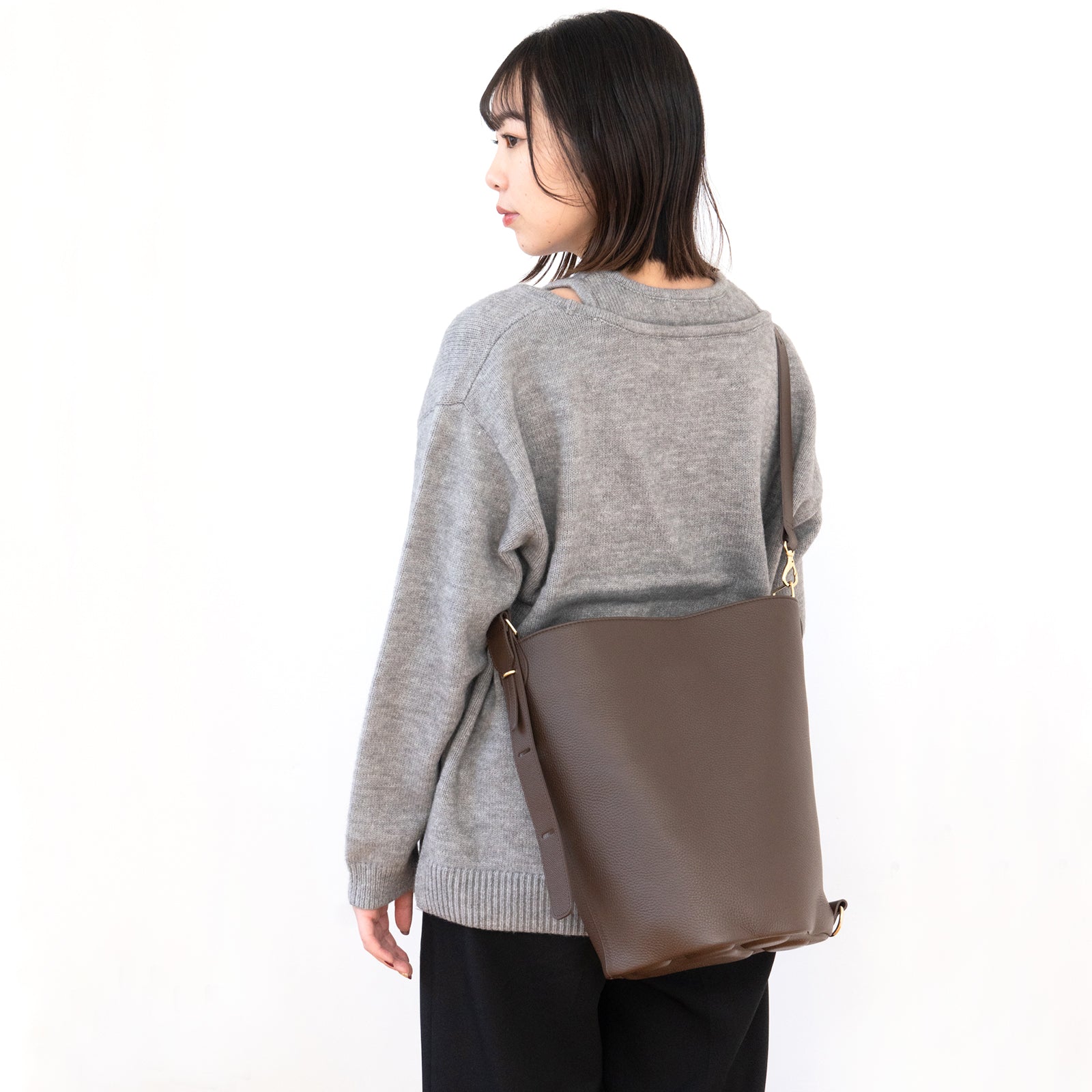 【1/30(金)〜2/14(土) 期間限定バレンタインSET 】3WAYバッグ PAW (パウ) キュイール・マッシュ / チョコ + ころにゃんチャーム ハート付き SET