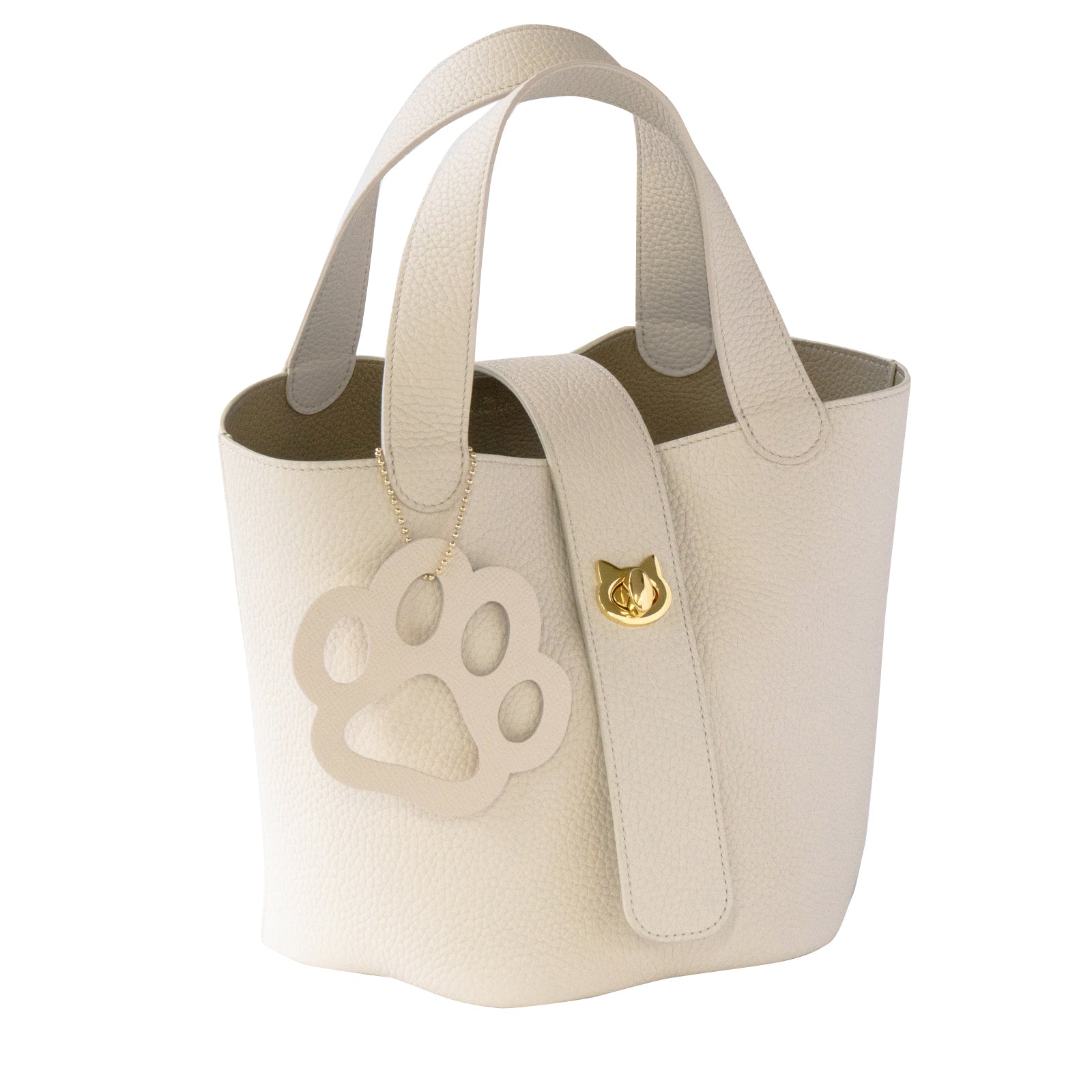 【1点限定 】バゲットバッグ  PAW (パウ) 肉球チャーム付き   トリヨンクレマンス  /  ナタ