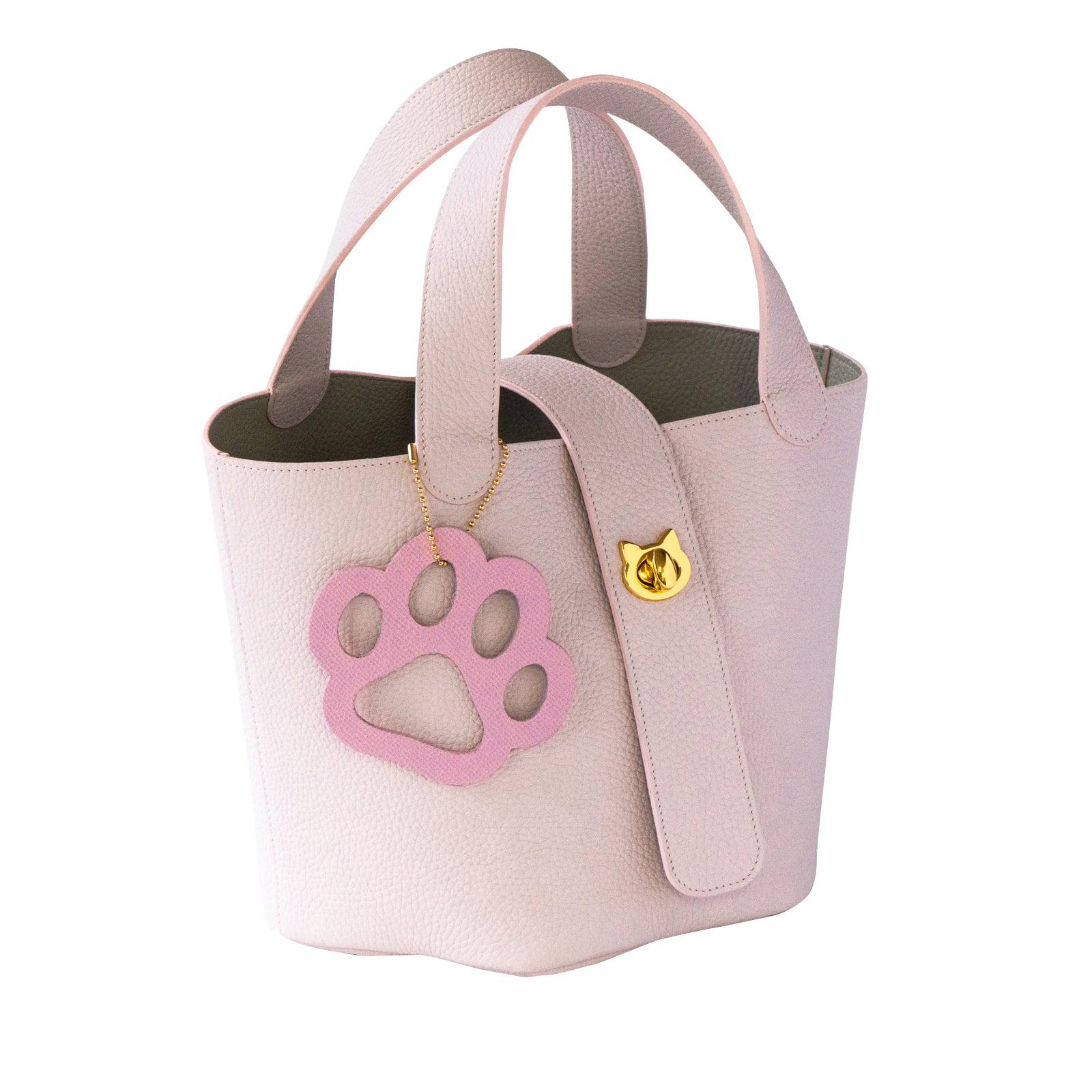 【数量限定 】バゲットバッグ PAW (パウ) 肉球チャーム付き トリヨンクレマンス / モーヴペール