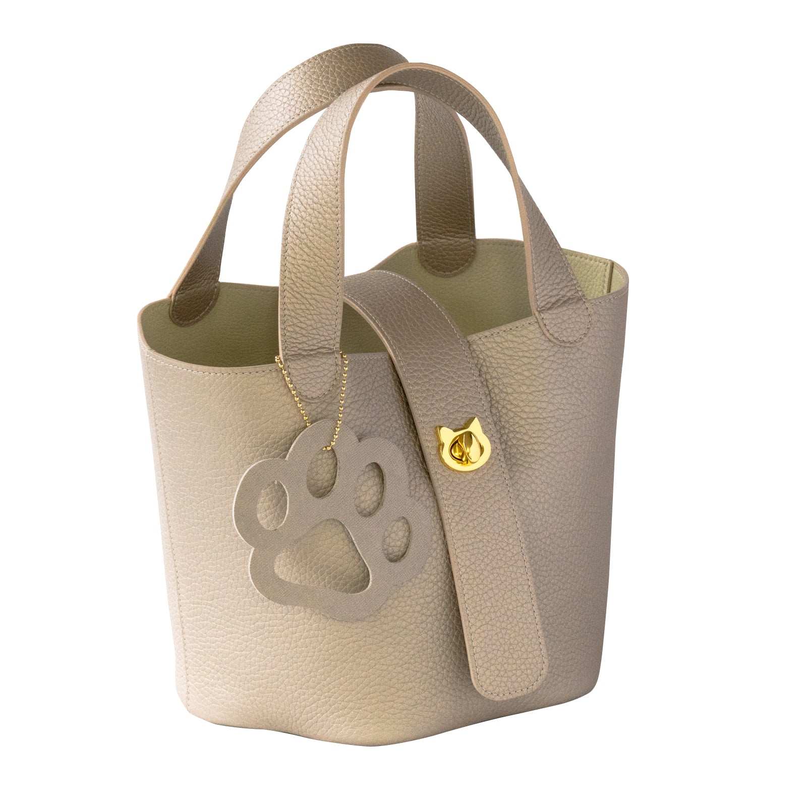 【1点限定 】バゲットバッグ  PAW (パウ) 肉球チャーム付き   トリヨンクレマンス  /  シャンパンゴールド