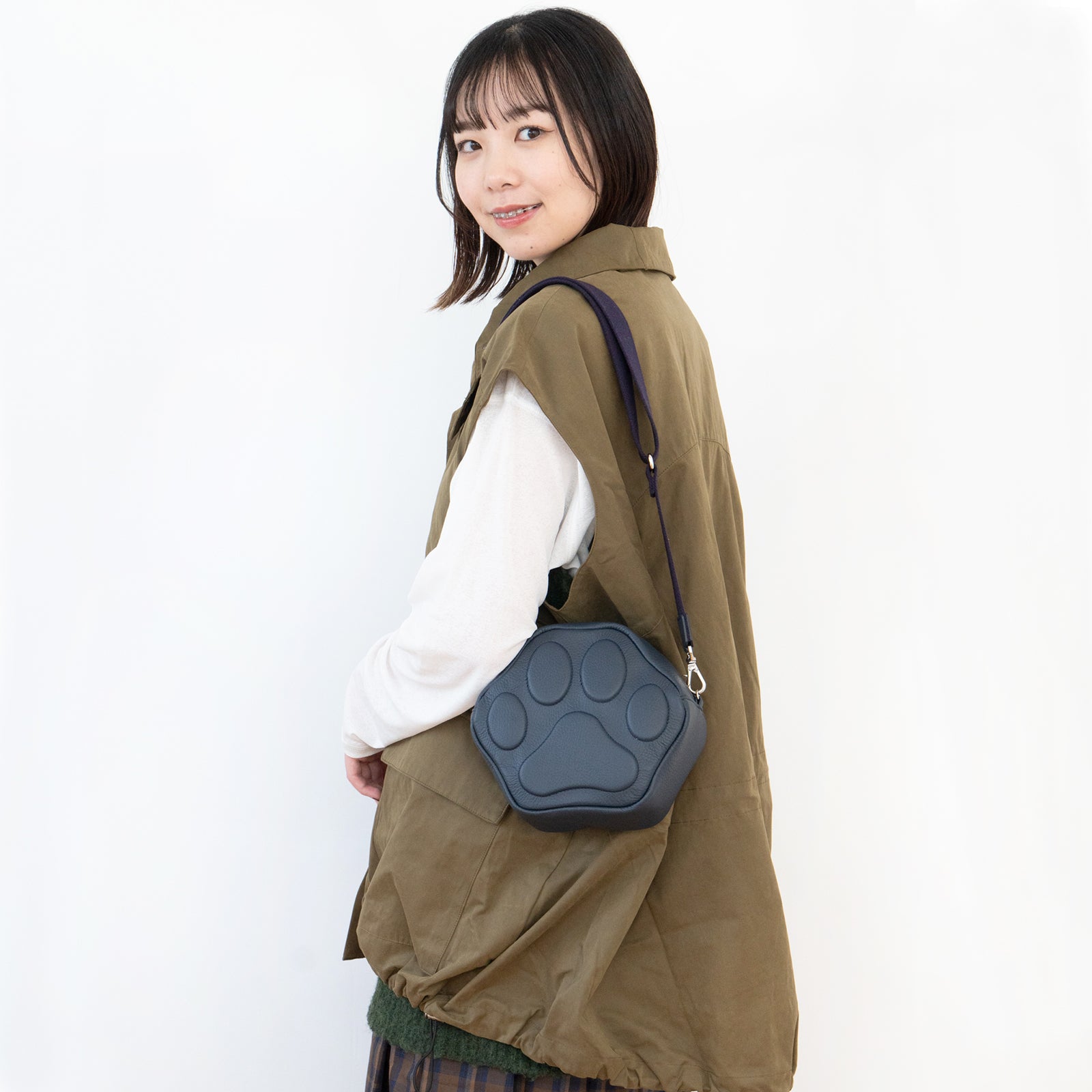 PAWポシェット キュイール・マッシュ / ブルーニュイ