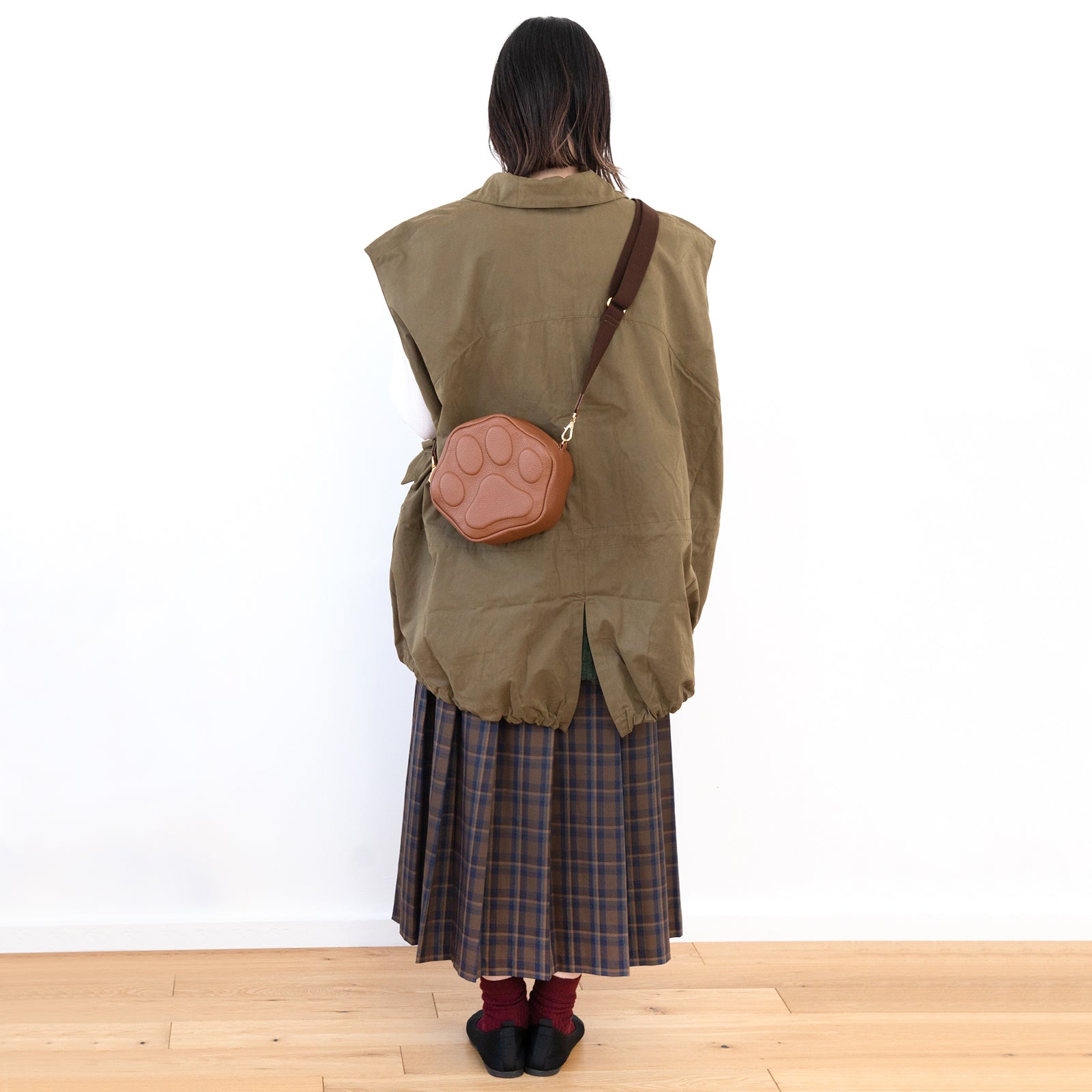 PAWポシェット キュイール・マッシュ / キャメル