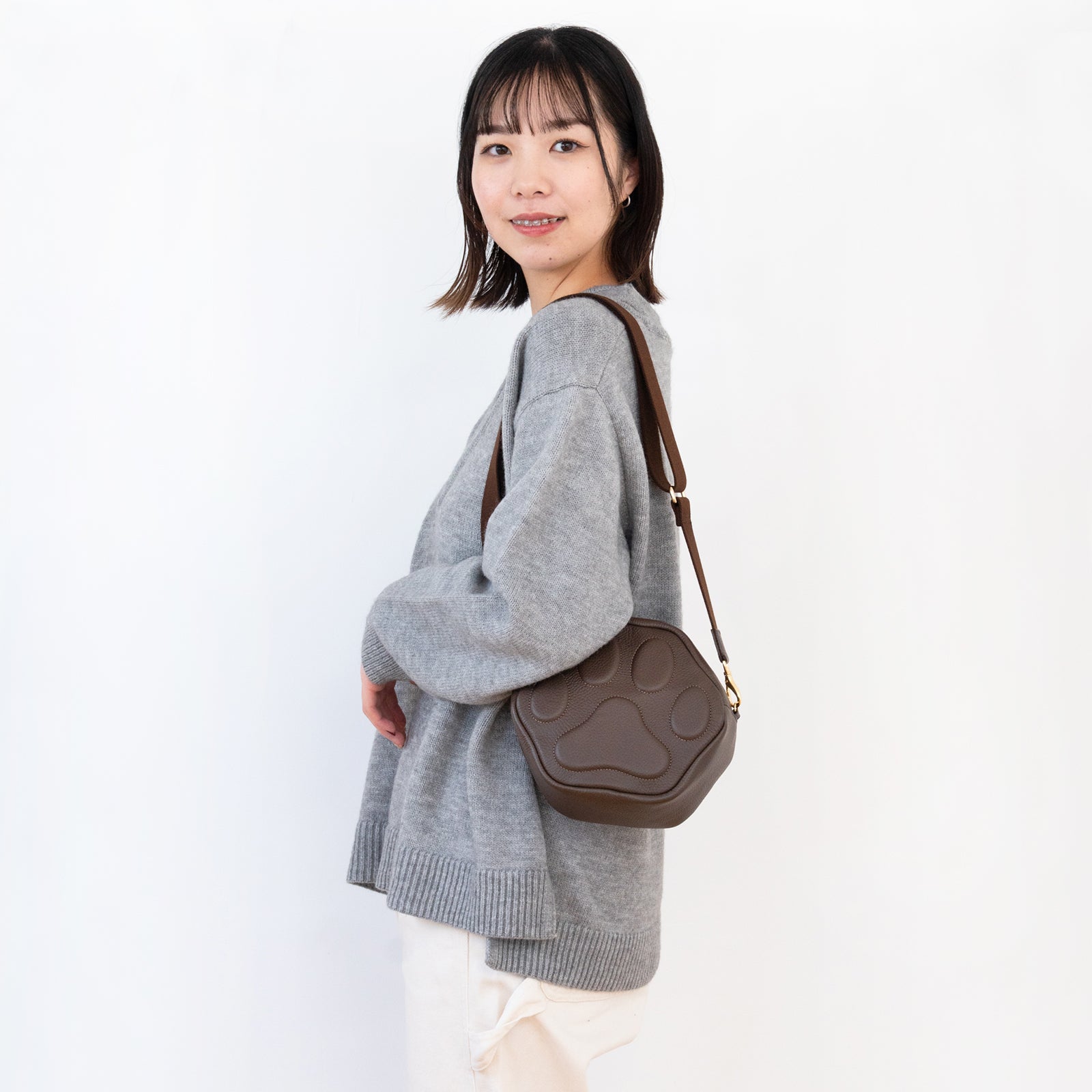 PAWポシェット キュイール・マッシュ / チョコ