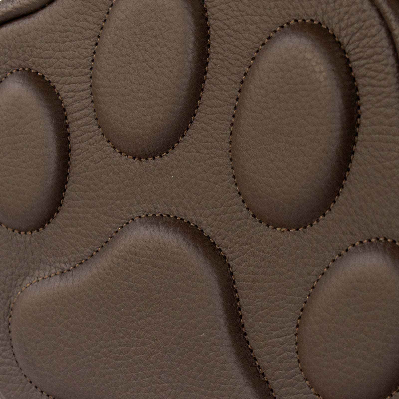 巾着ショルダーバッグ PAW キュイール・マッシュ / チョコ