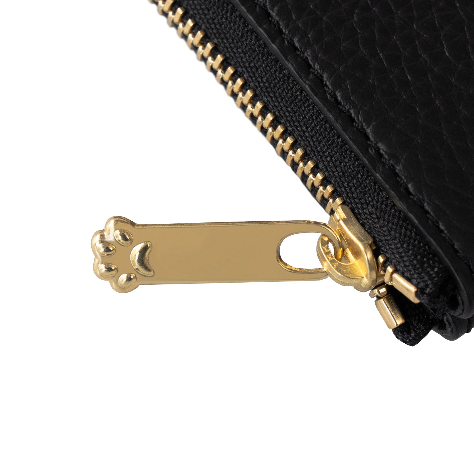 PAW L字ファスナー長財布 キュイール・マッシュ / ブラック