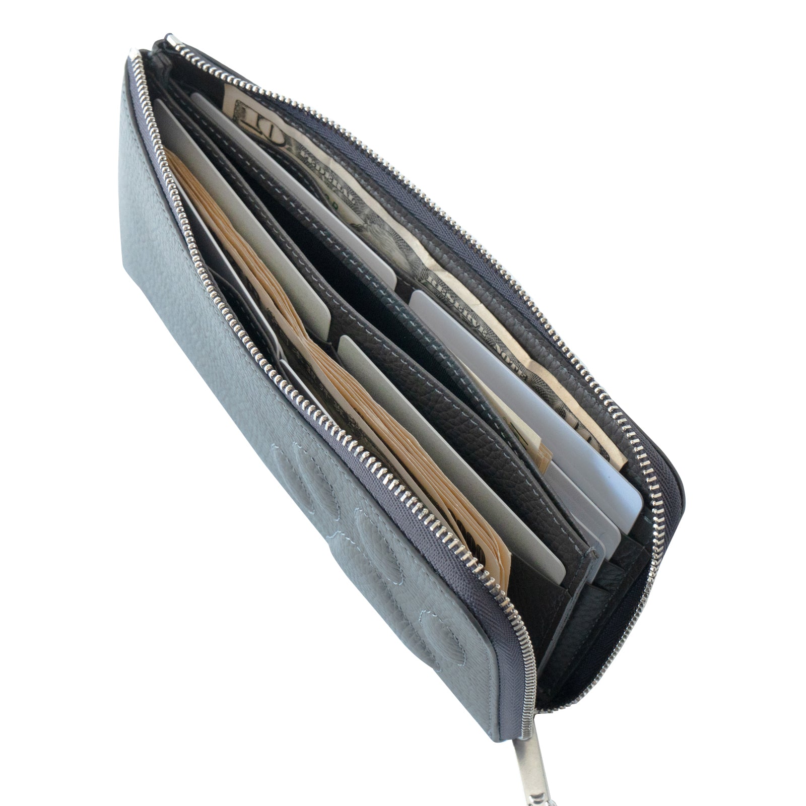 PAW L字ファスナー長財布 キュイール・マッシュ / グラファイト