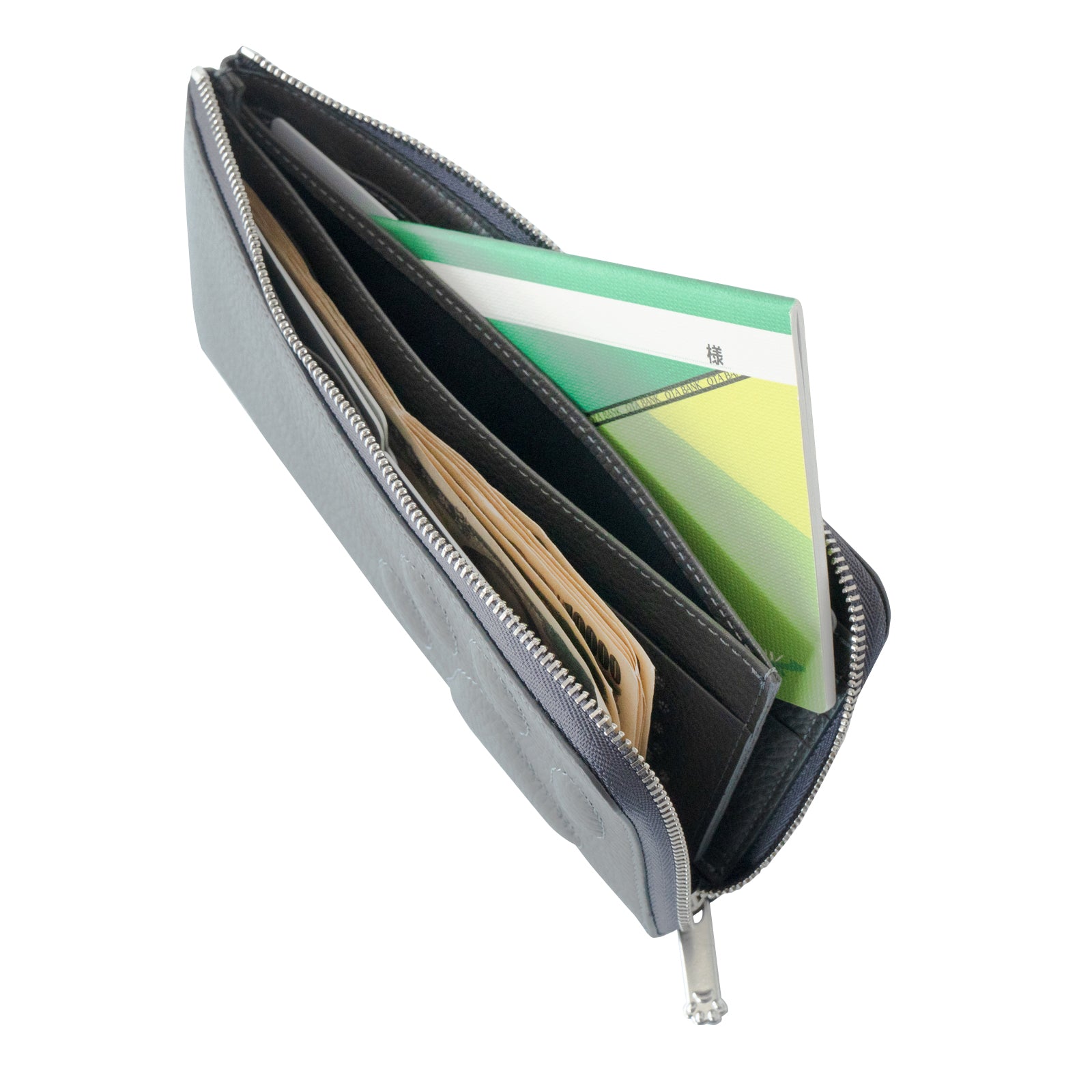 PAW L字ファスナー長財布 キュイール・マッシュ / グラファイト