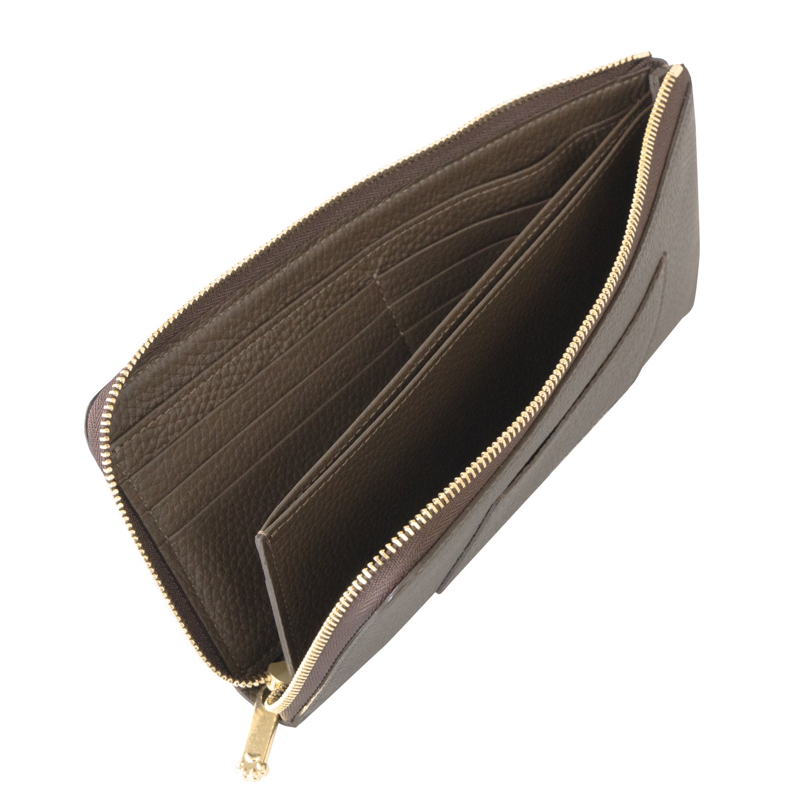 PAW L字ファスナー長財布 キュイール・マッシュ / チョコ