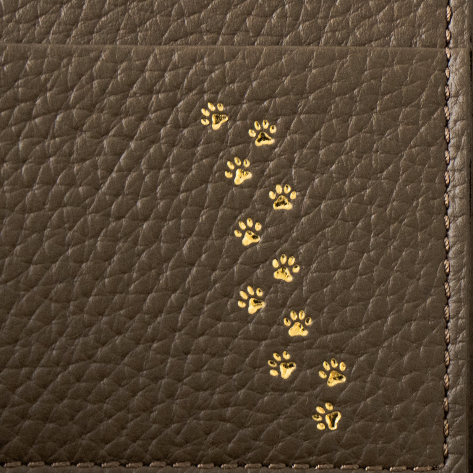 PAW L字ファスナー長財布 キュイール・マッシュ / チョコ