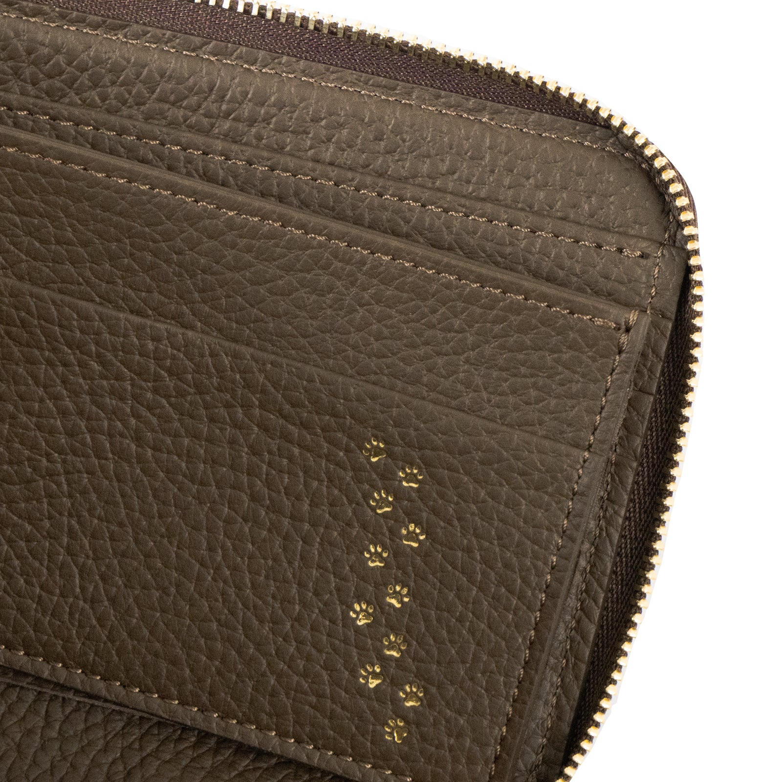 PAW L字ファスナー長財布 キュイール・マッシュ / チョコ