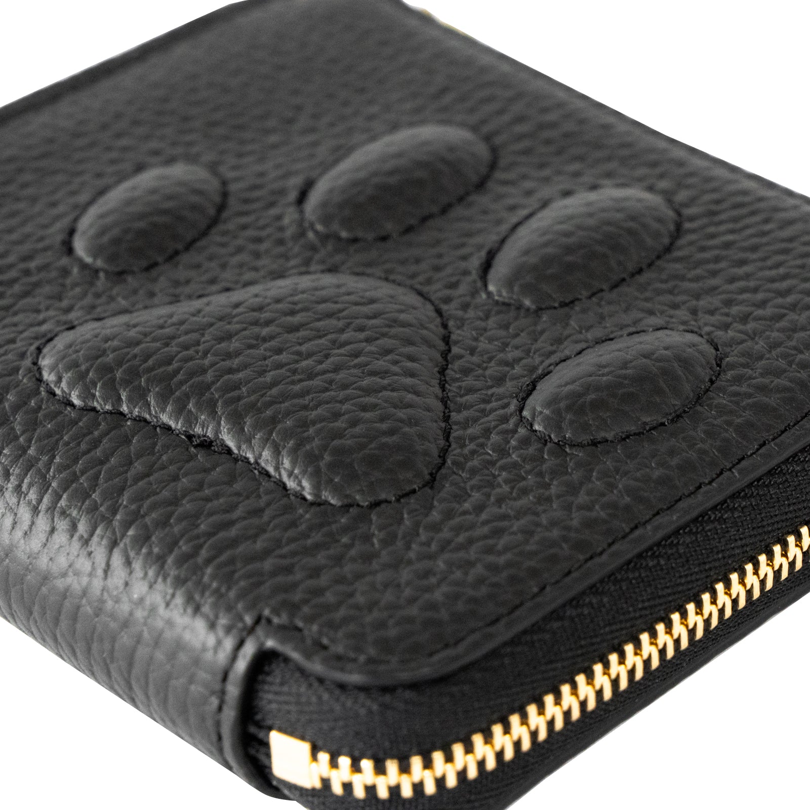 PAW L字ファスナーミニ財布 キュイール・マッシュ / ブラック