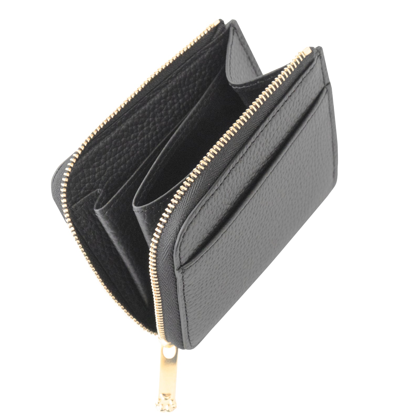 PAW L字ファスナーミニ財布 キュイール・マッシュ / ブラック