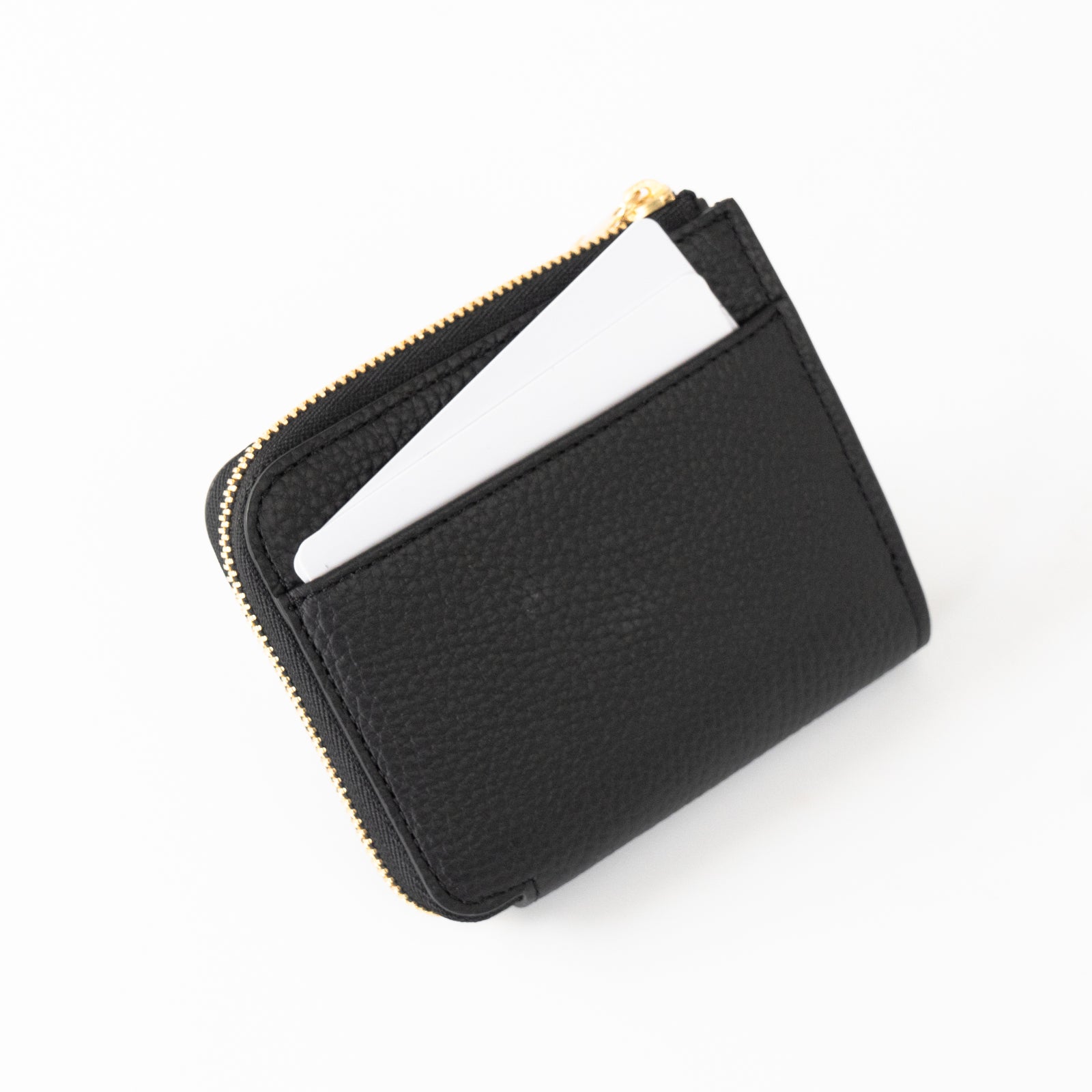 PAW L字ファスナーミニ財布 キュイール・マッシュ / ブラック