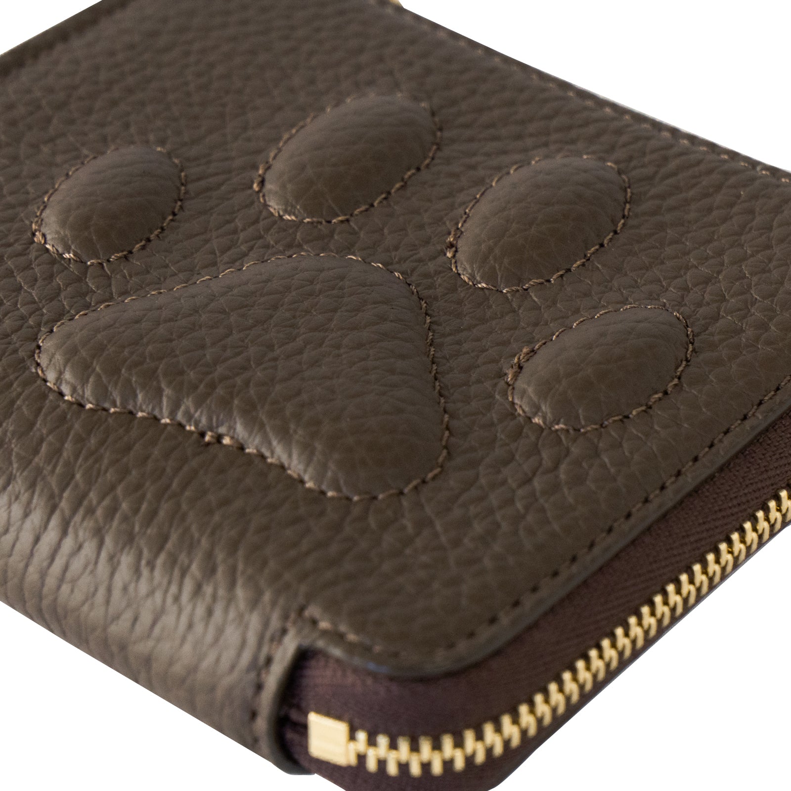 PAW L字ファスナーミニ財布 キュイール・マッシュ / チョコ