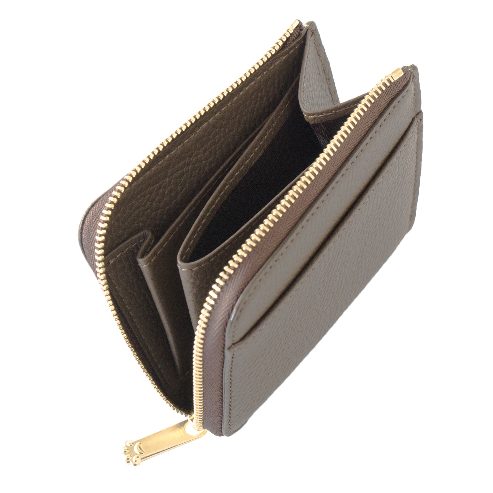 PAW L字ファスナーミニ財布 キュイール・マッシュ / チョコ