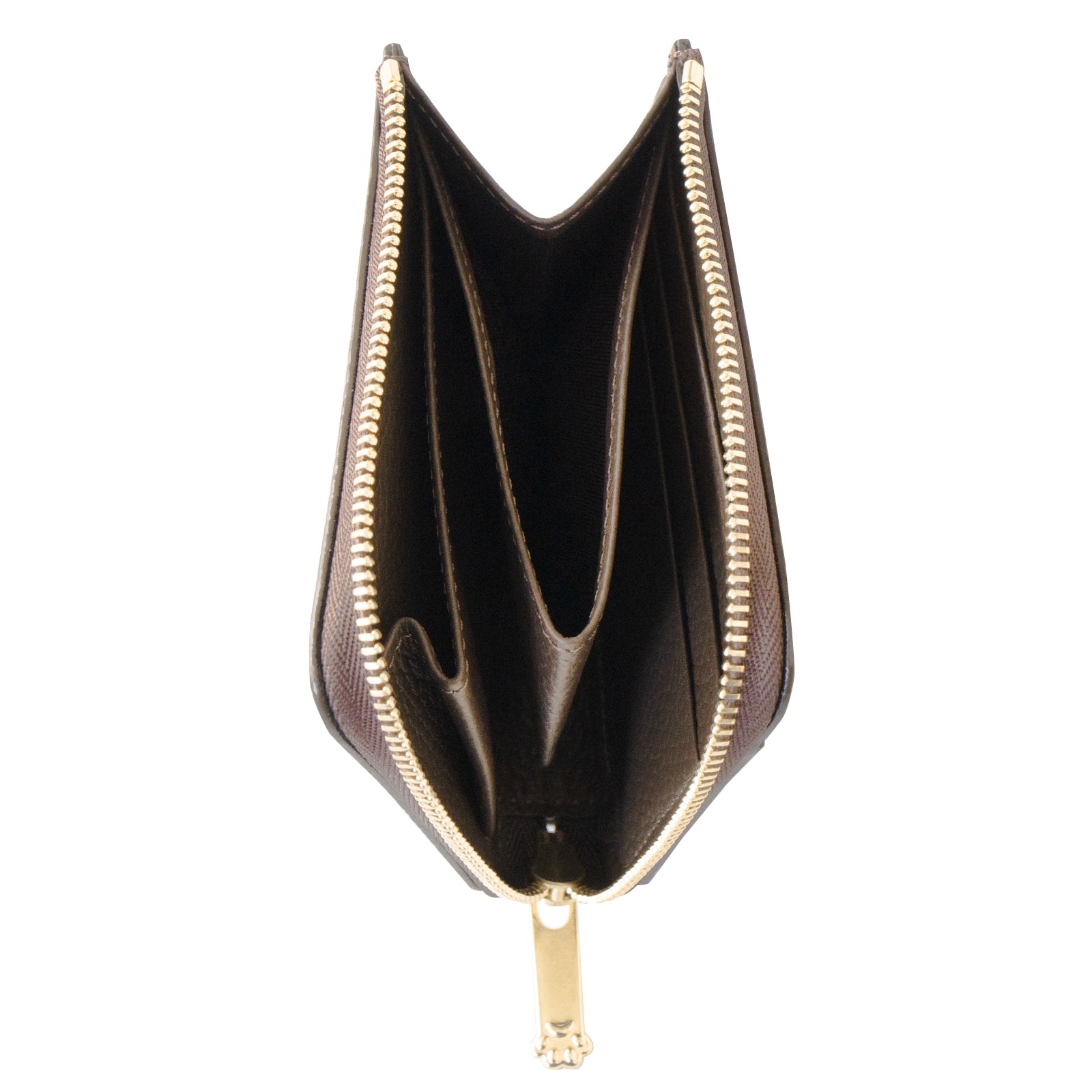 PAW L字ファスナーミニ財布 キュイール・マッシュ / チョコ