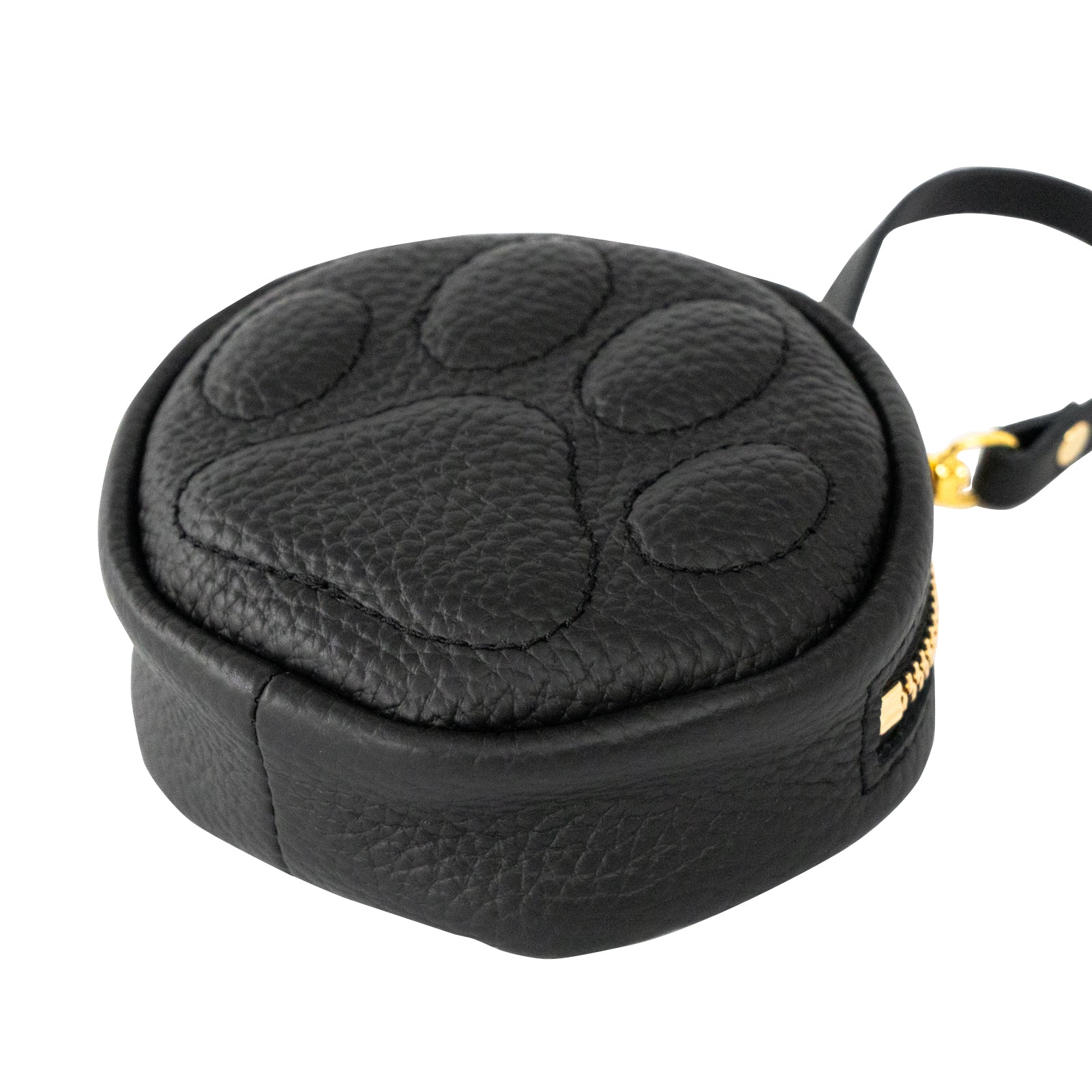 PAWチャームポーチ キュイール マッシュ / ブラック