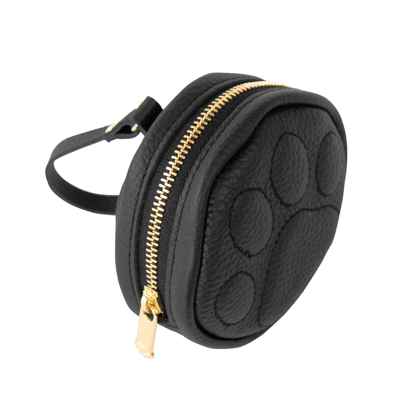 PAWチャームポーチ キュイール マッシュ / ブラック