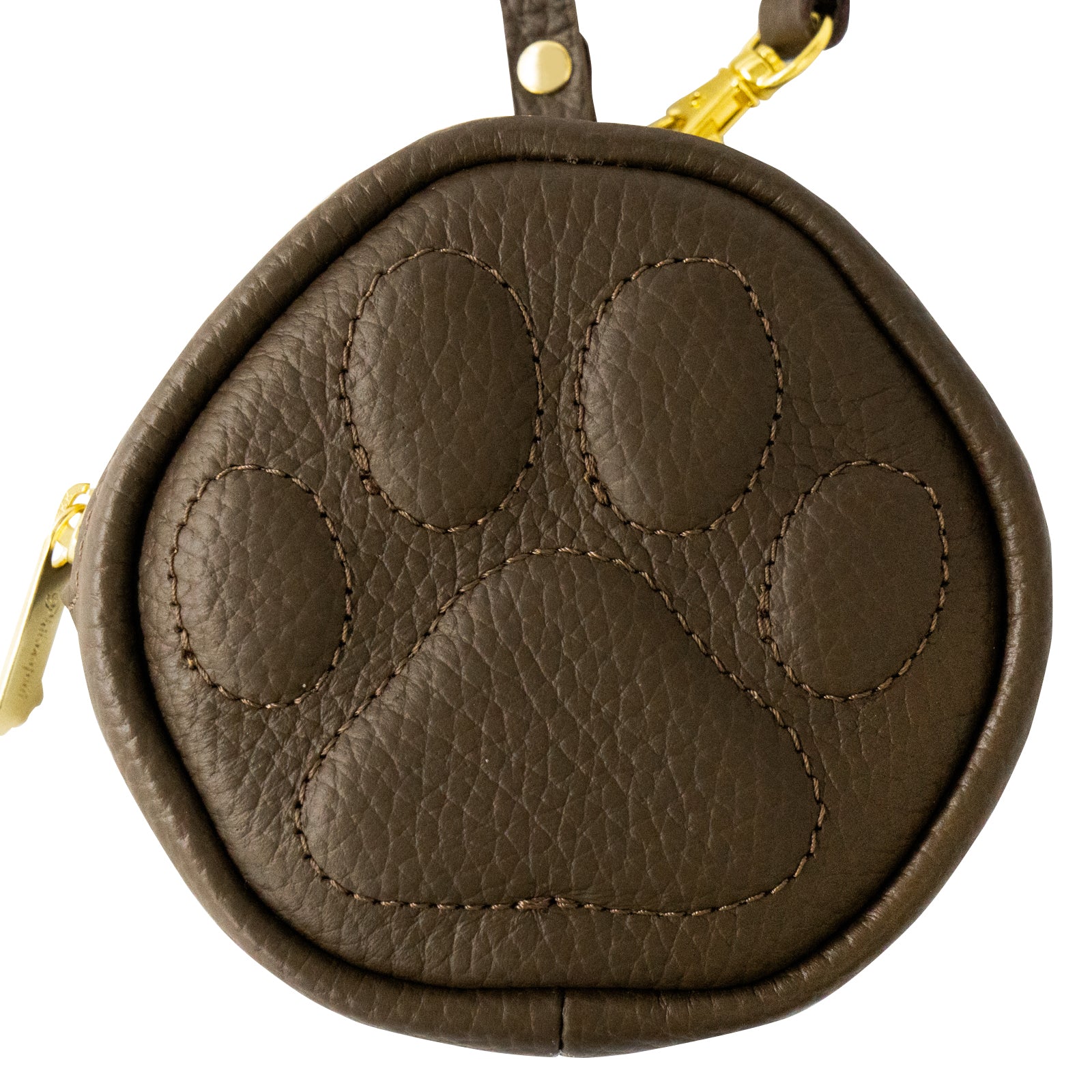 PAWチャームポーチ キュイール マッシュ / チョコ