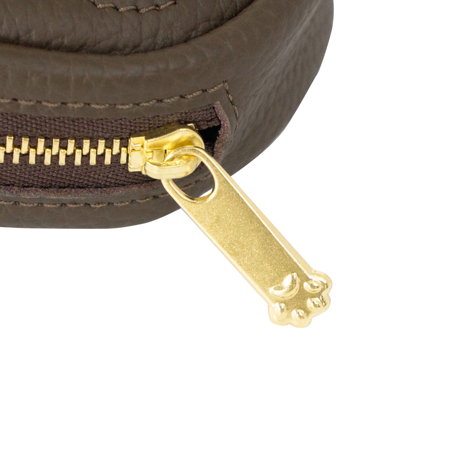 PAWチャームポーチ キュイール マッシュ / チョコ