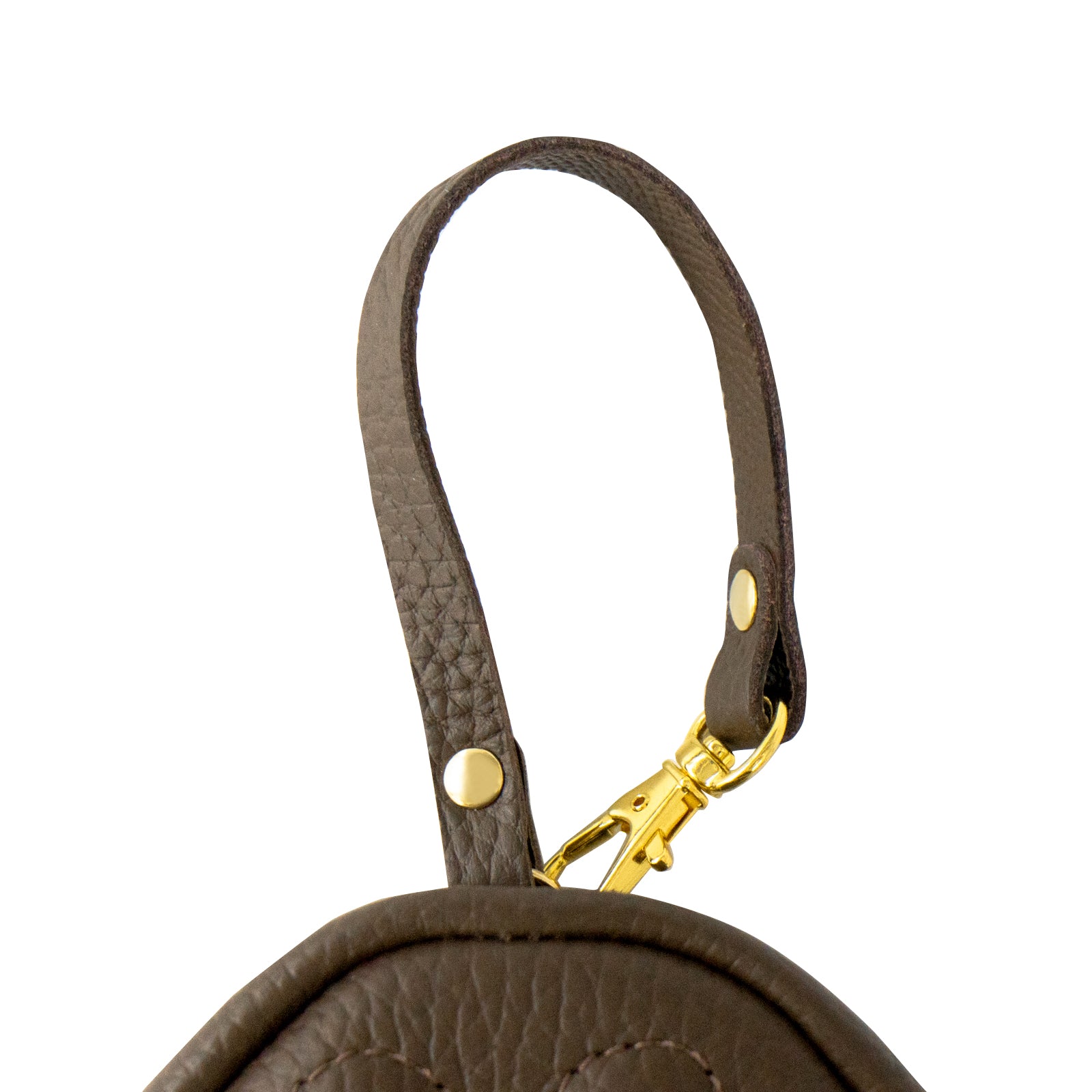 PAWチャームポーチ キュイール マッシュ / チョコ