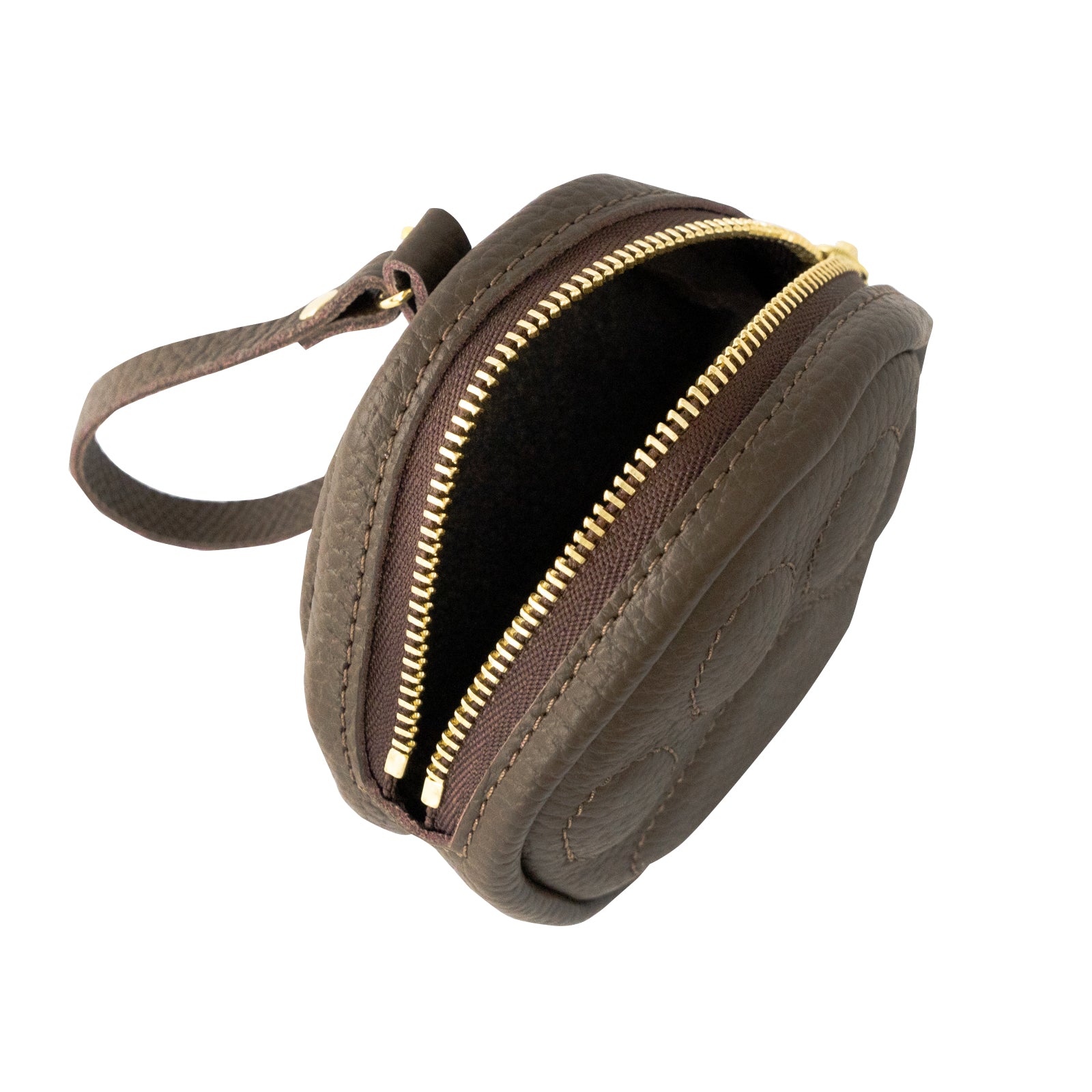 PAWチャームポーチ キュイール マッシュ / チョコ