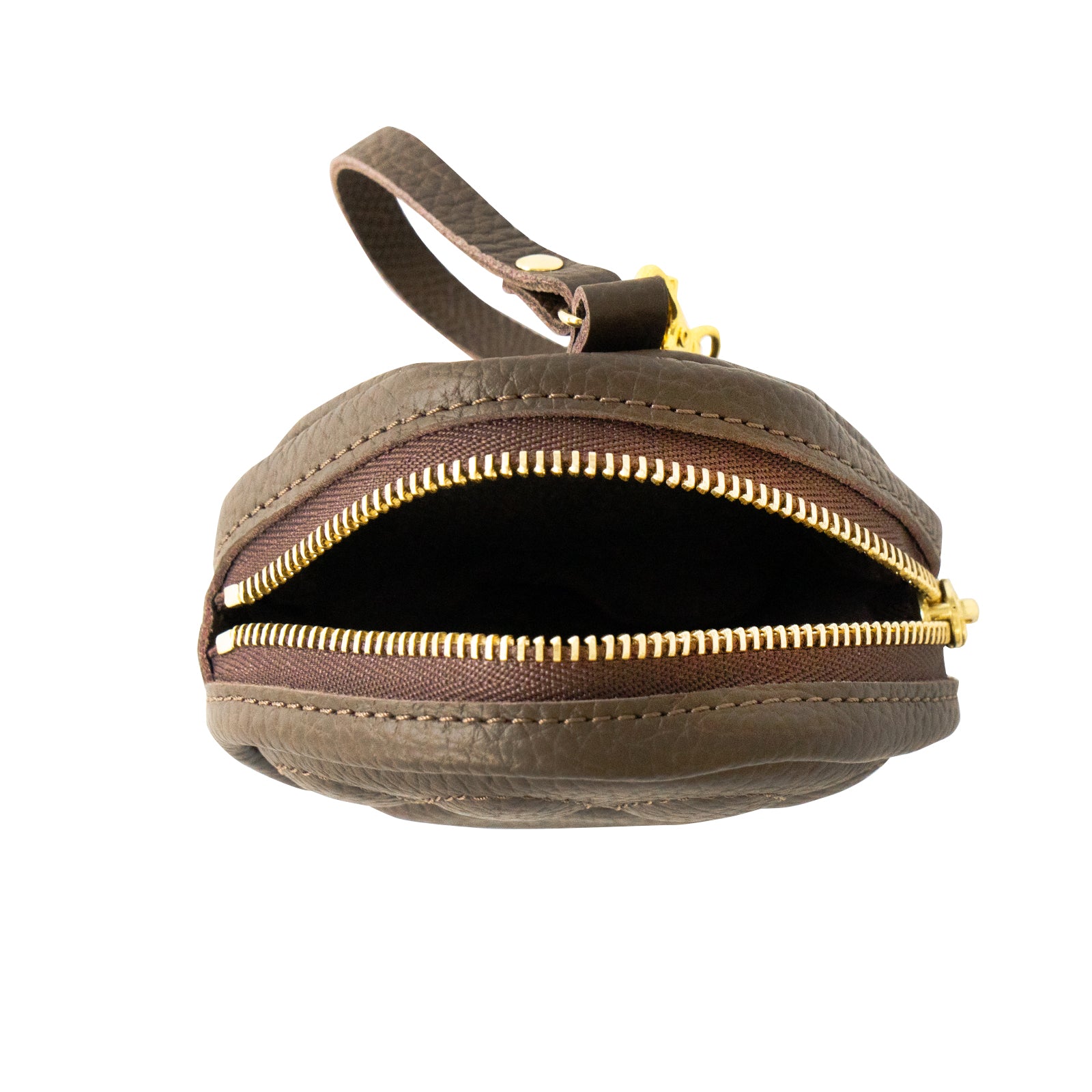 PAWチャームポーチ キュイール マッシュ / チョコ