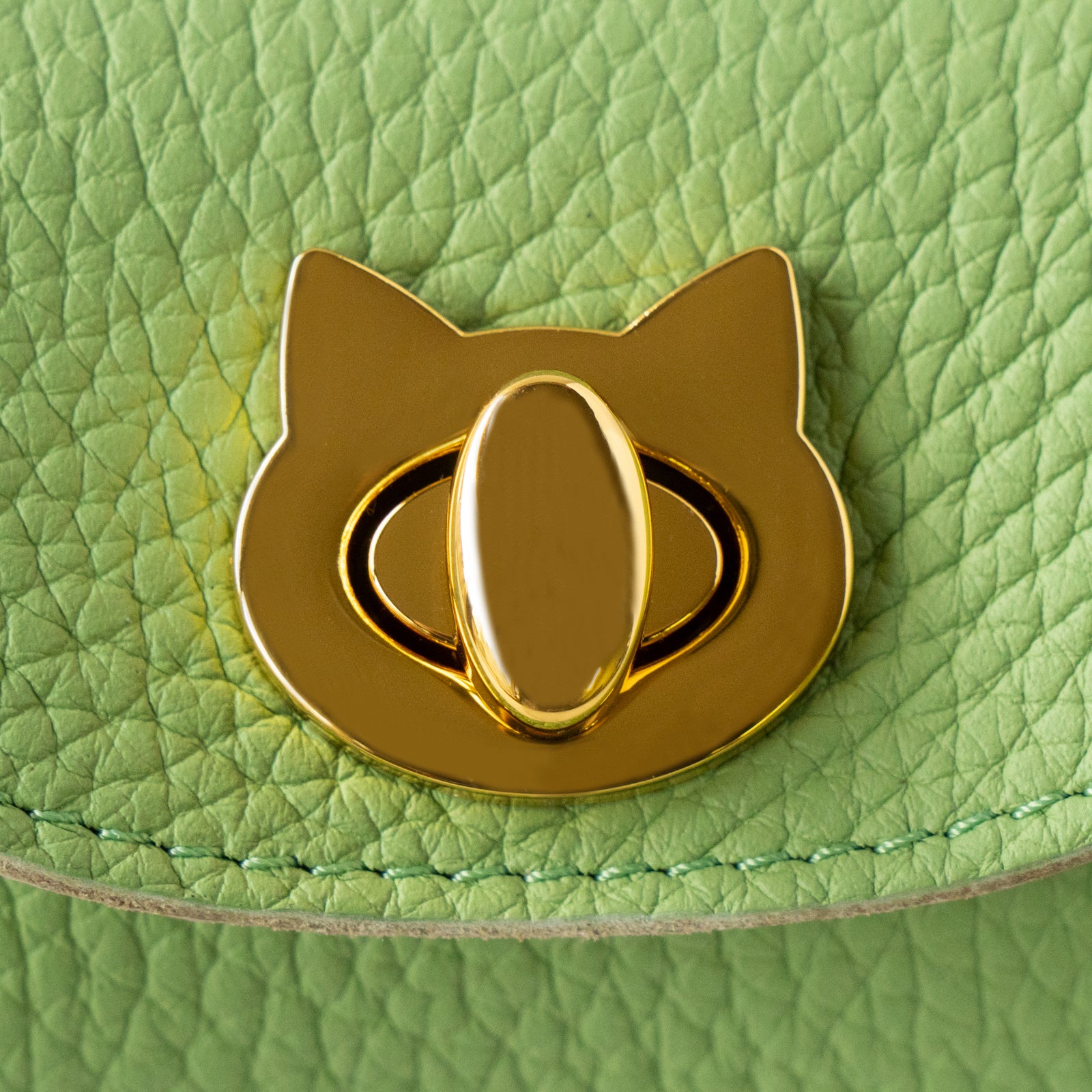 【数量限定】シェルポーチ CAT トリヨンクレマンス / ピスタチオ