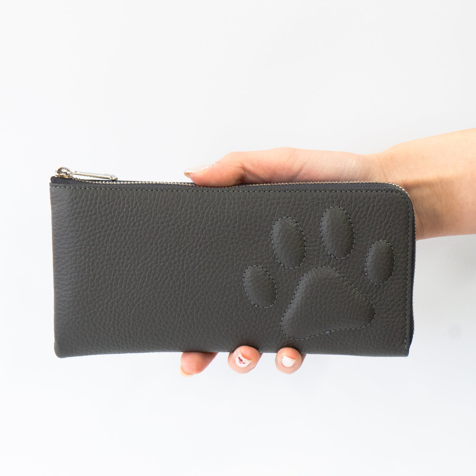 PAW L字ファスナー長財布 キュイール・マッシュ / グラファイト