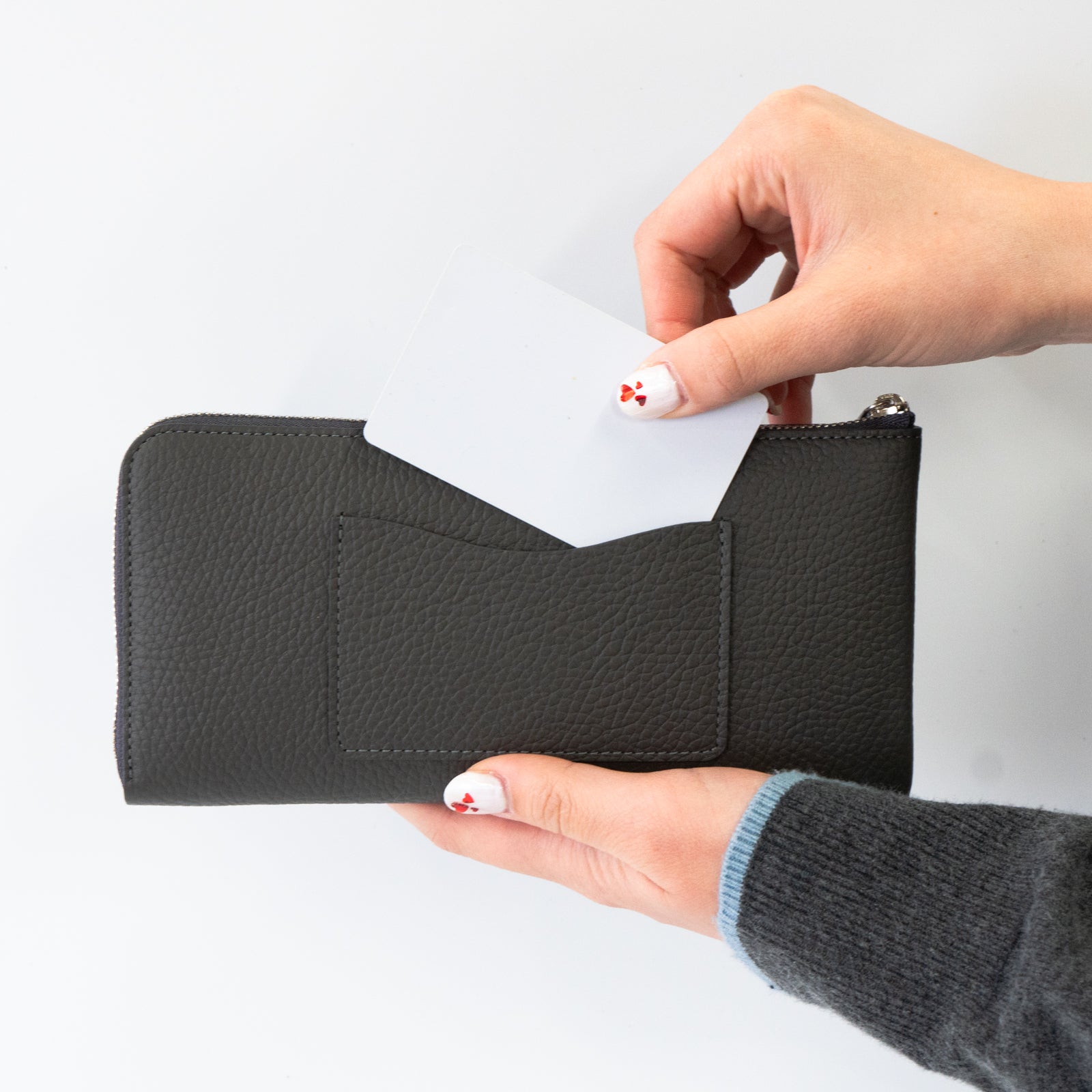 PAW L字ファスナー長財布 キュイール・マッシュ / グラファイト