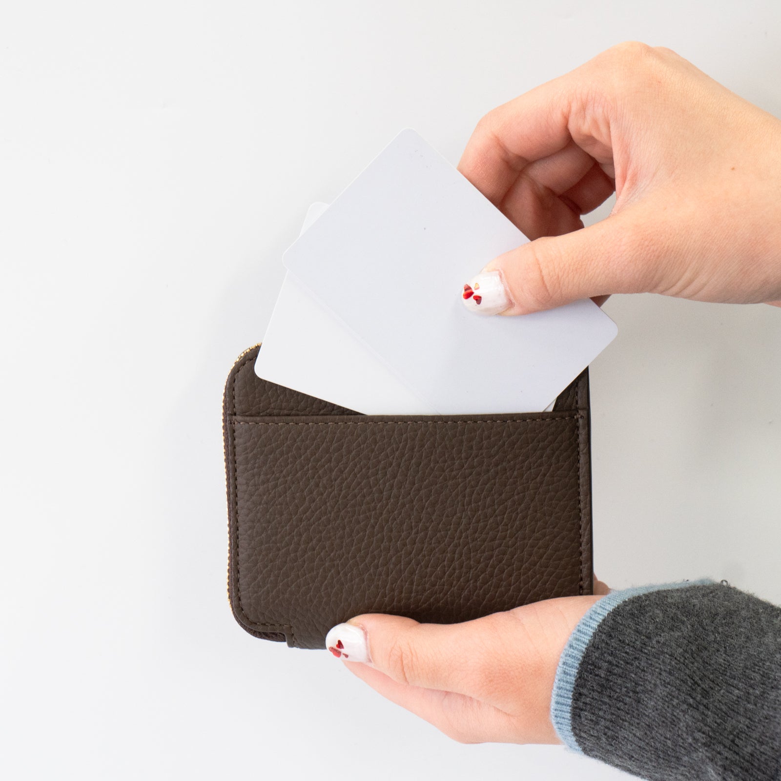 PAW L字ファスナーミニ財布 キュイール・マッシュ / チョコ