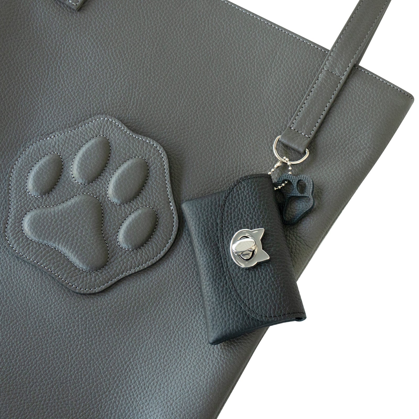 A4 Tote Bag PAW Cuir Mache / Graphite