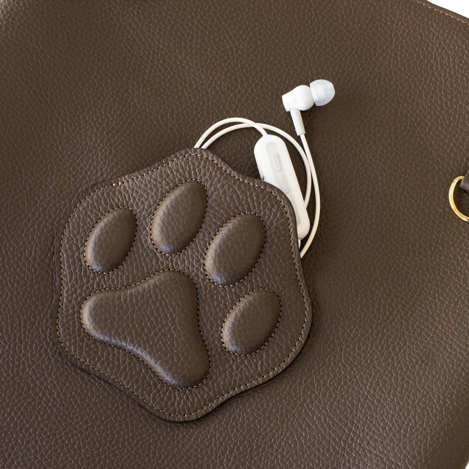 A4 Tote Bag PAW Cuir Mache / Chocolate