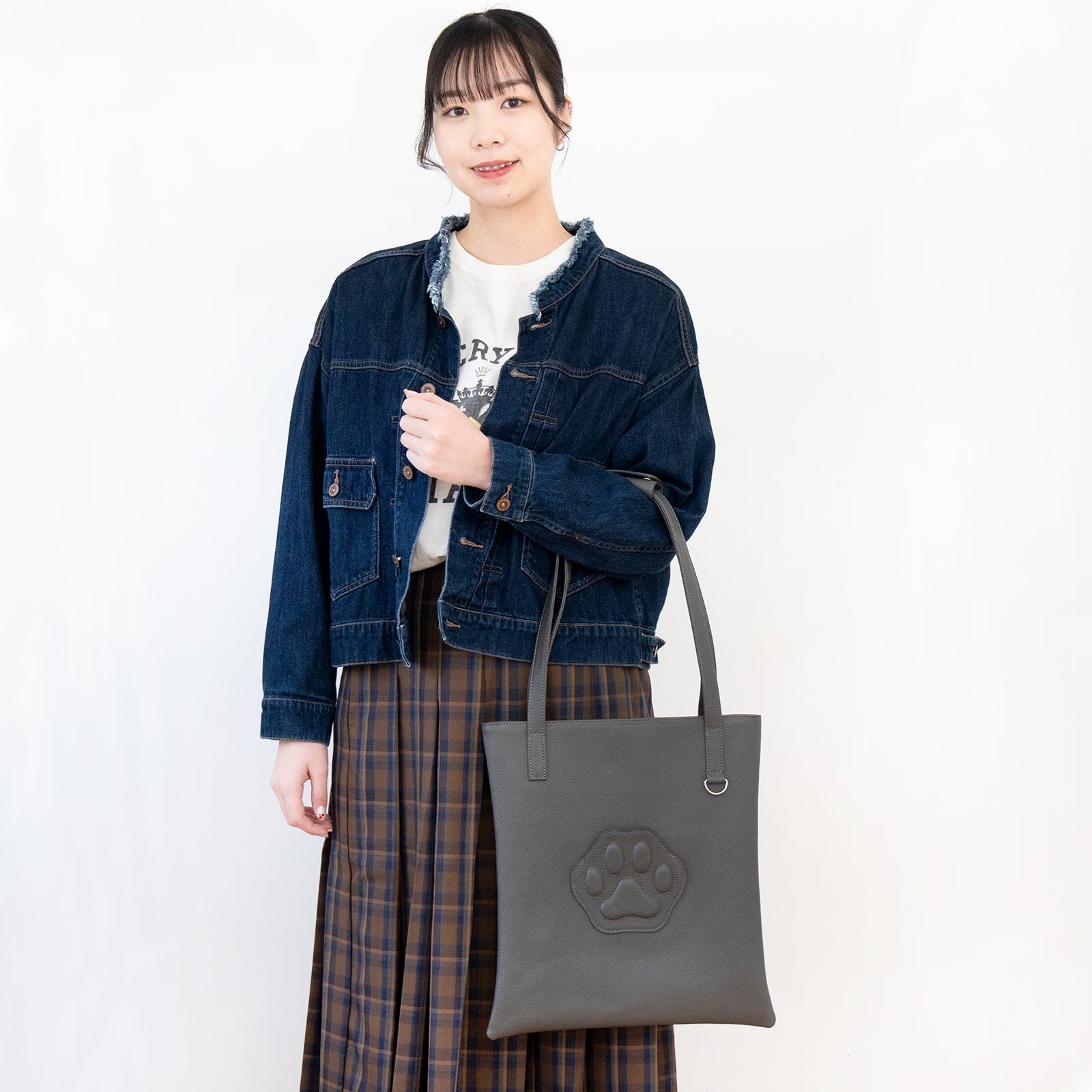 A4トートバッグ PAW キュイール・マッシュ / グラファイト