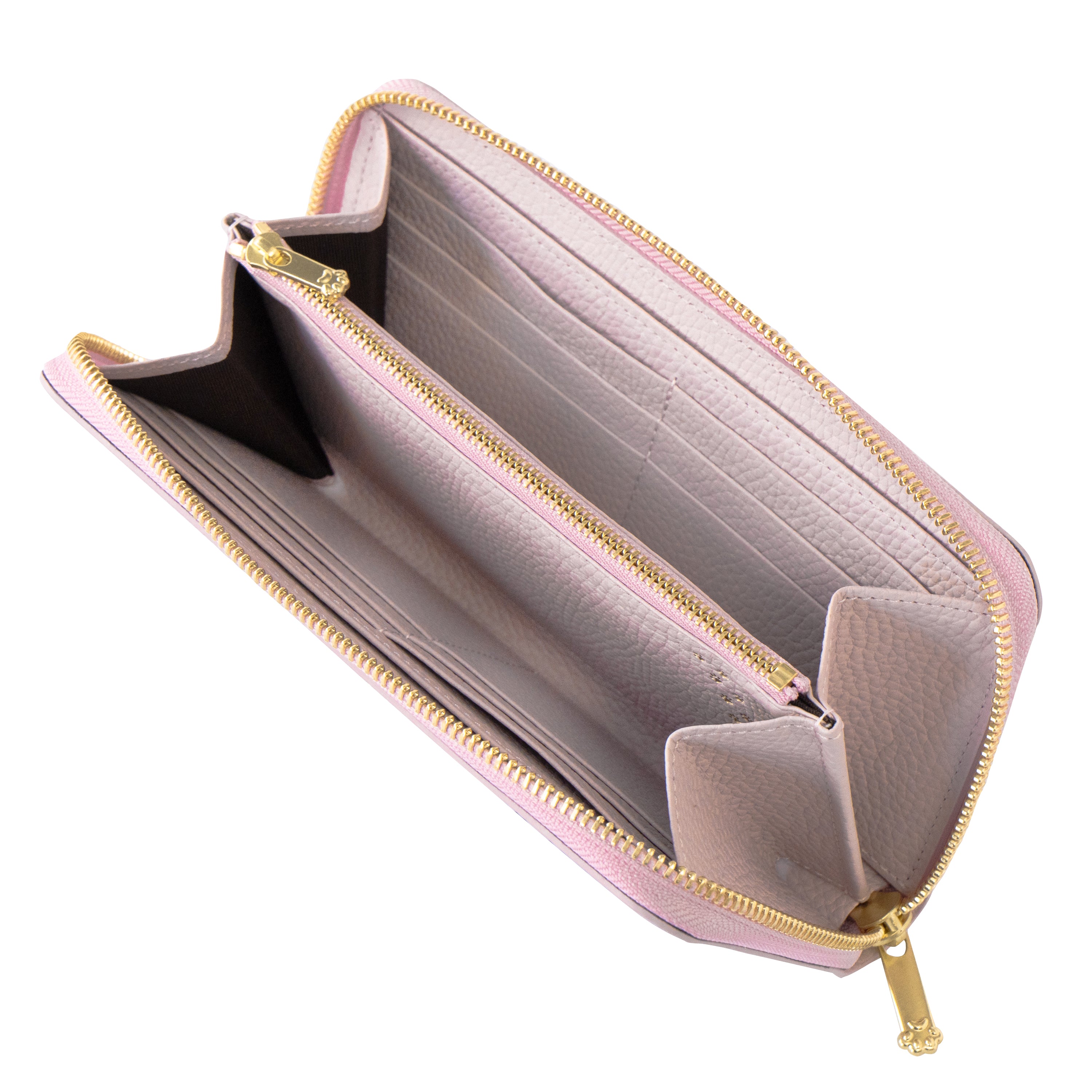 【3/20(金)20:00~ 数量限定】【さくらねこの日特別SET】PAWラウンドファスナー長財布 さくらねこチャームSET / モーヴシルヴェスティン