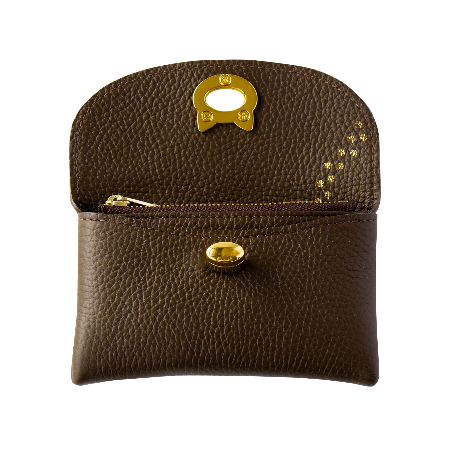 Flap Wallet Frunya Medium Cuir Mache / Chocolate